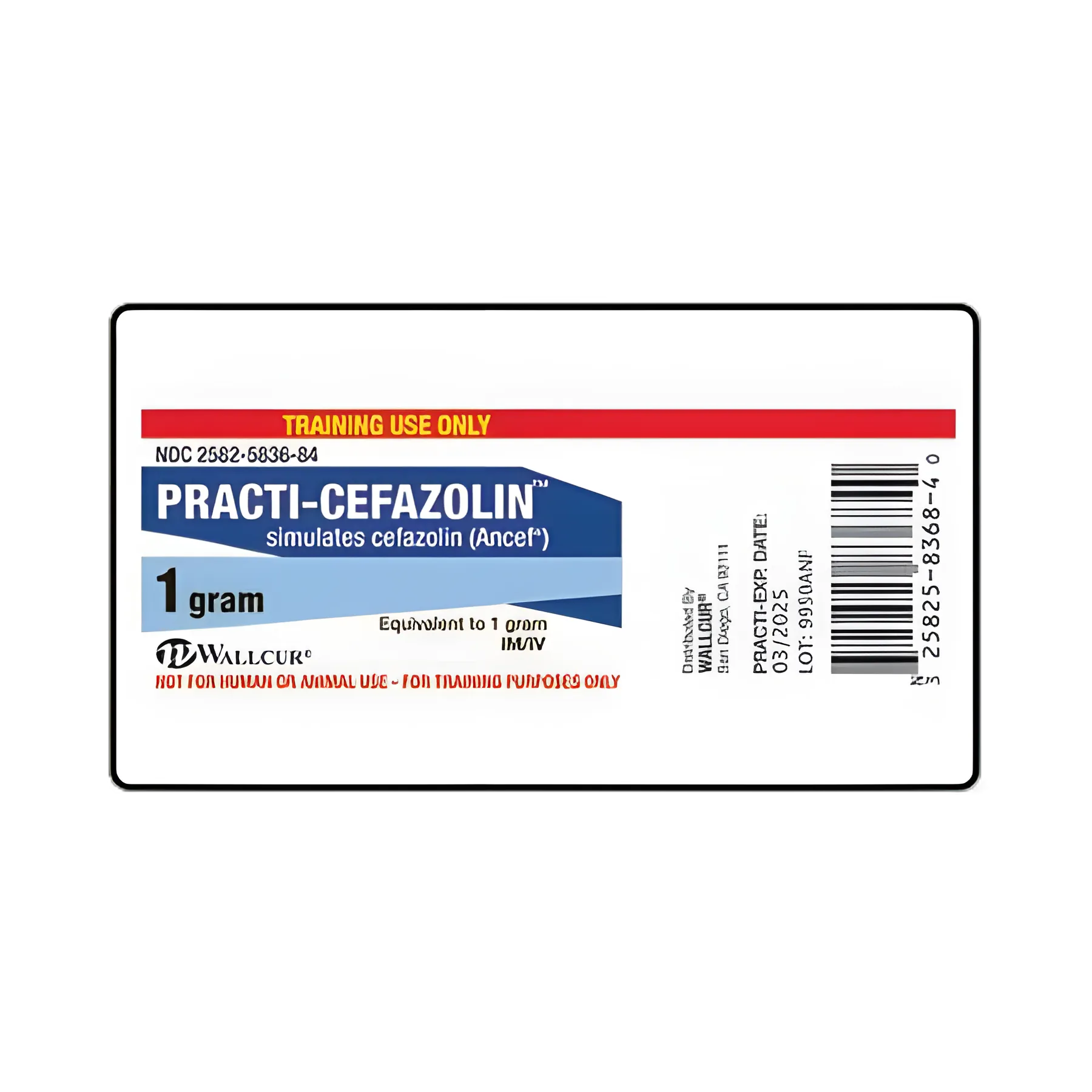 Practi-Cefazolin™ Training Medication Labels for Simulation