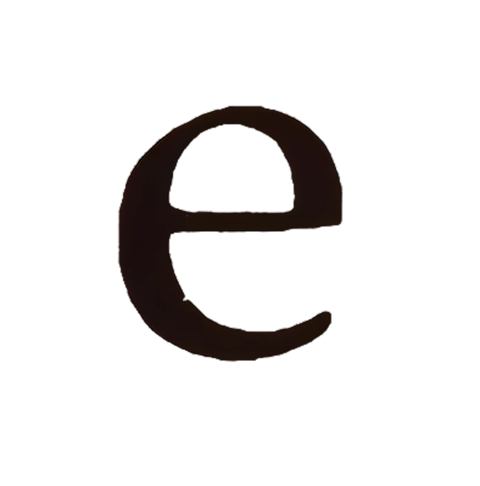Teaching Aid Letter "e" Whole Mount, Unstained