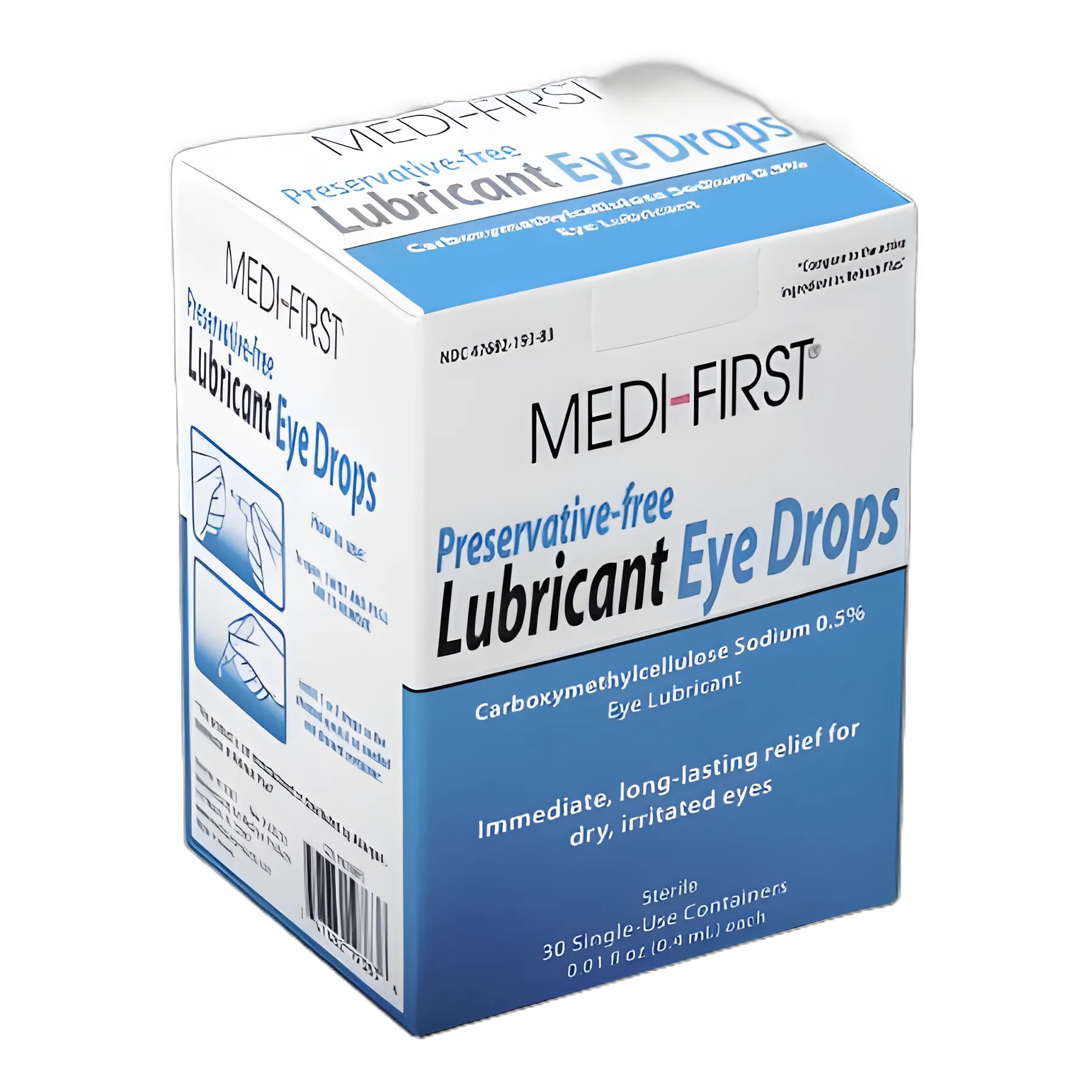 Medi-First® 0.01 oz. Gel Eye Drops - Premium Eye Lubricant