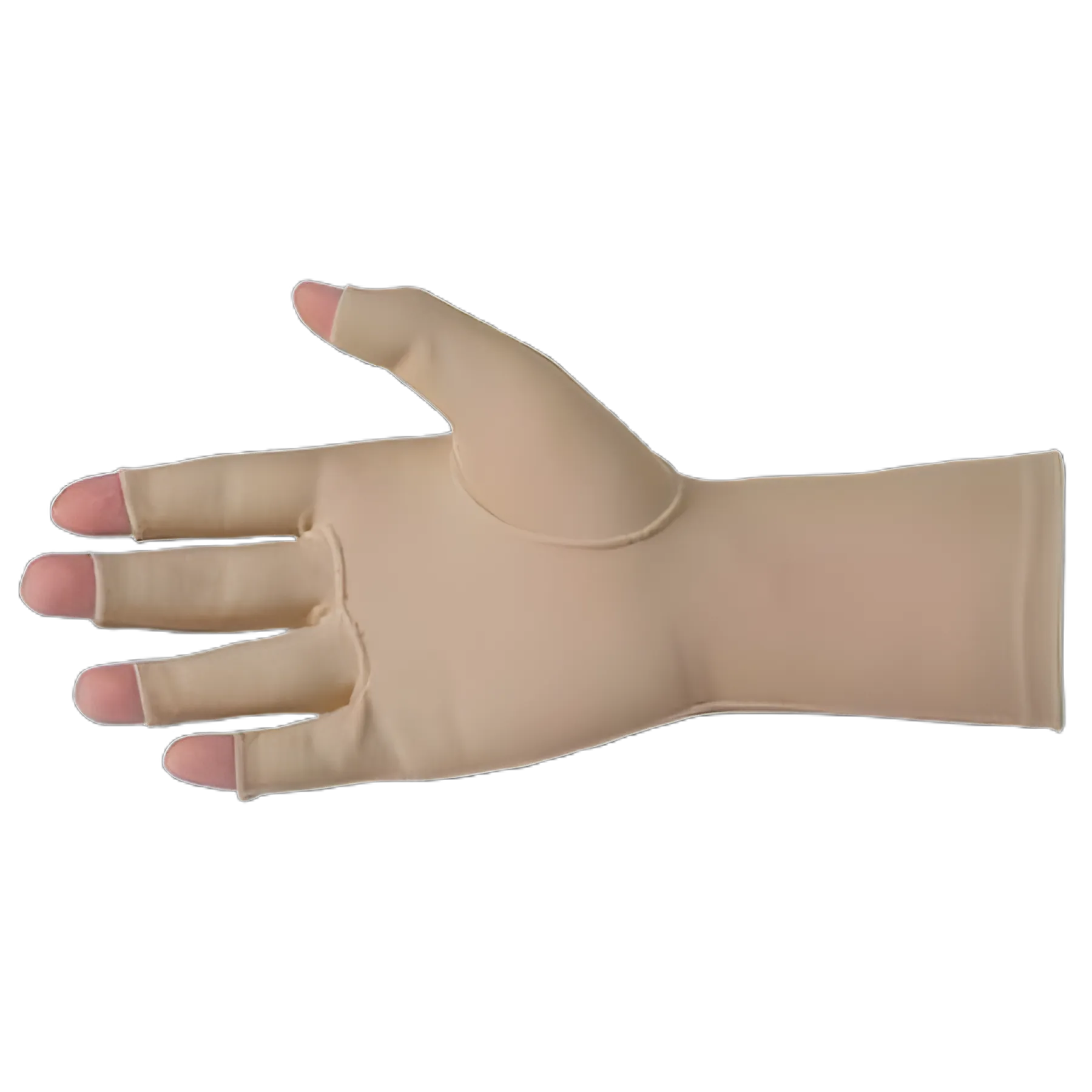 Compression Glove Edema Gloves 2 Open Finger X-Small Over-the-Wrist Length Left Hand Lycra® / Spandex