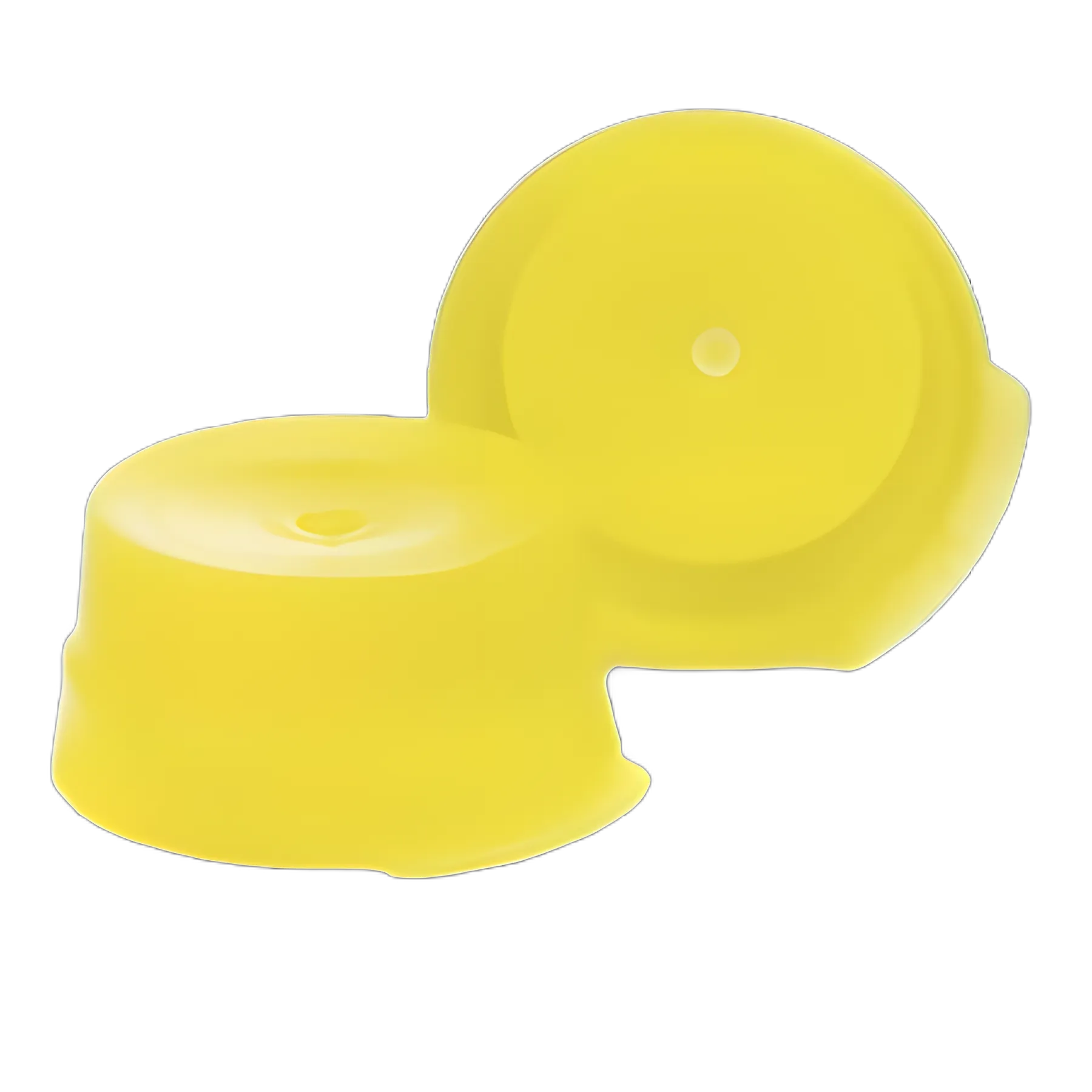 McKesson 16mm Yellow Polyethylene Snap Caps for Blood Drawing and Culture Tubes