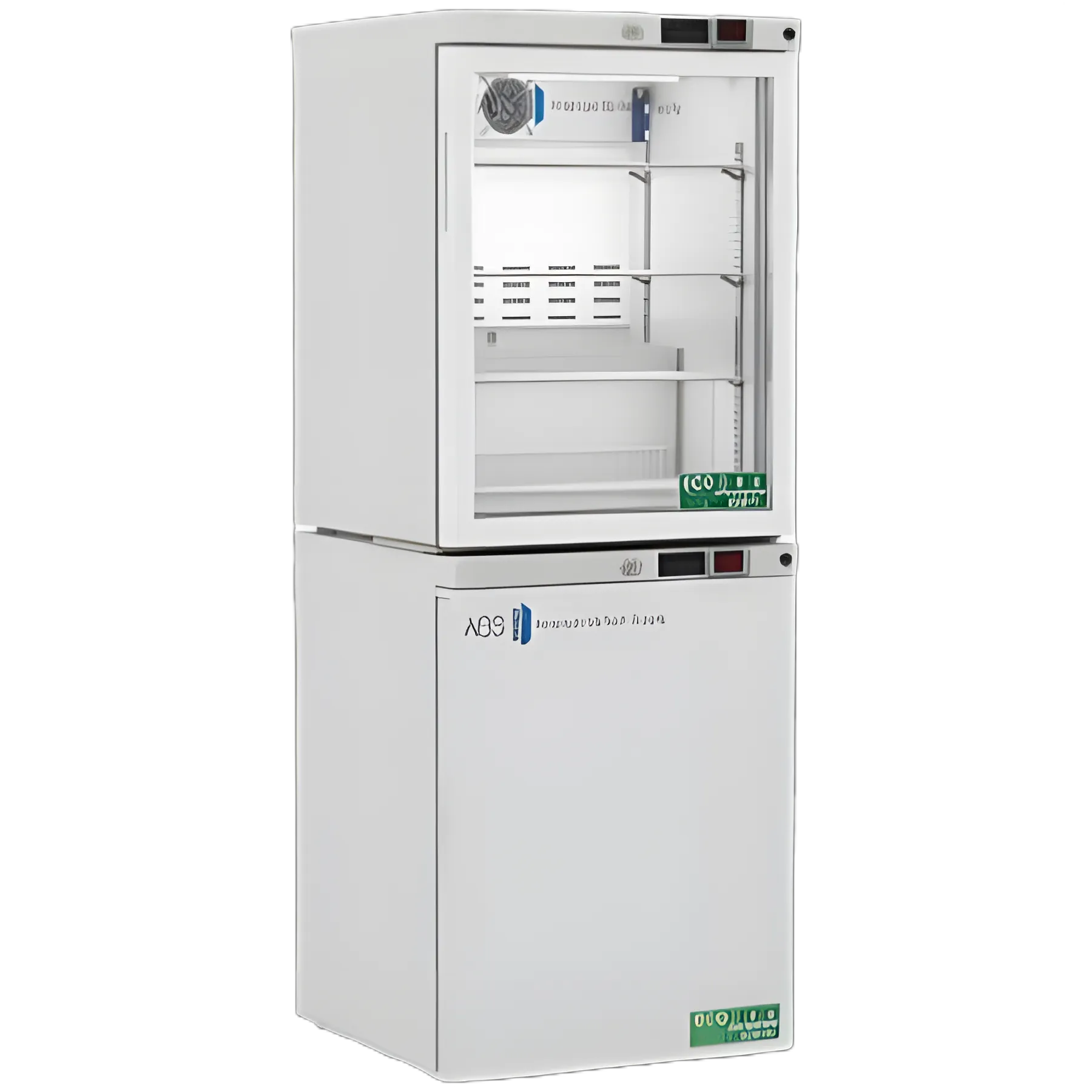 ABS® 9.2 cu.ft. Laboratory Refrigerator/Freezer with Glass and Solid Door - ABT-HC-RFC1040G