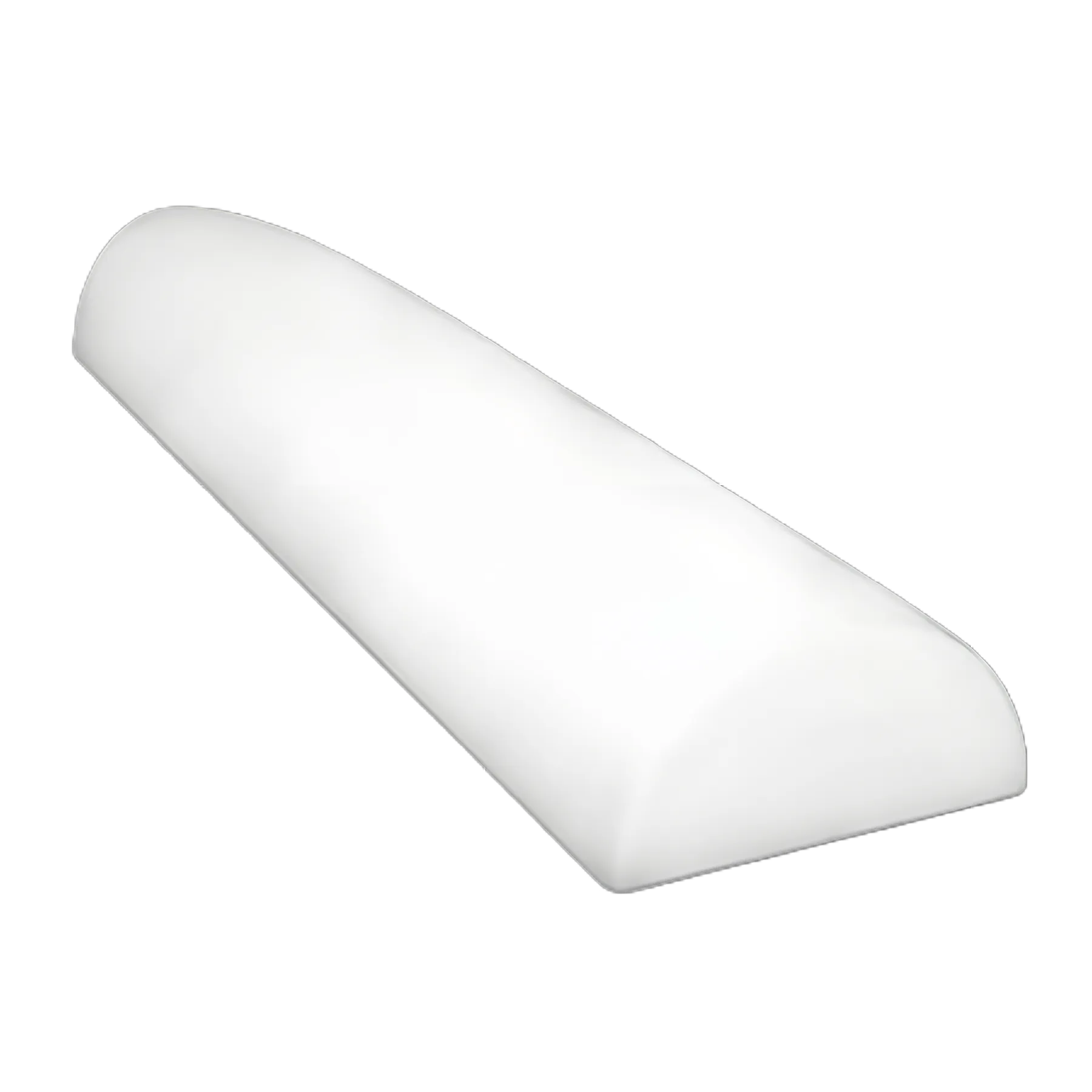 CanDo® Half-Round Therapy Foam Roller White Polyethylene Foam 6 X 36 Inch
