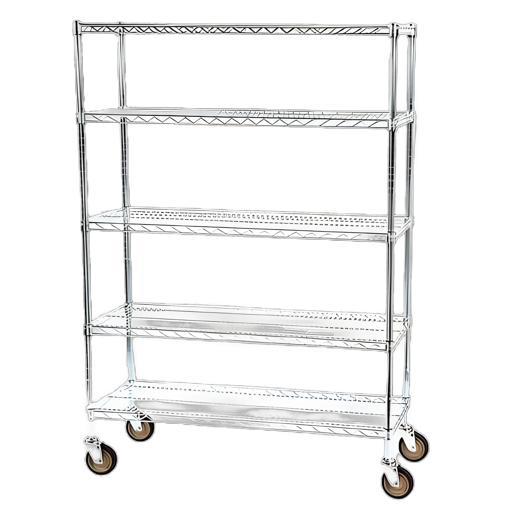 Heavy-Duty Medical Utility Cart 18x48x63 Inch - Lakeside Manufacturing