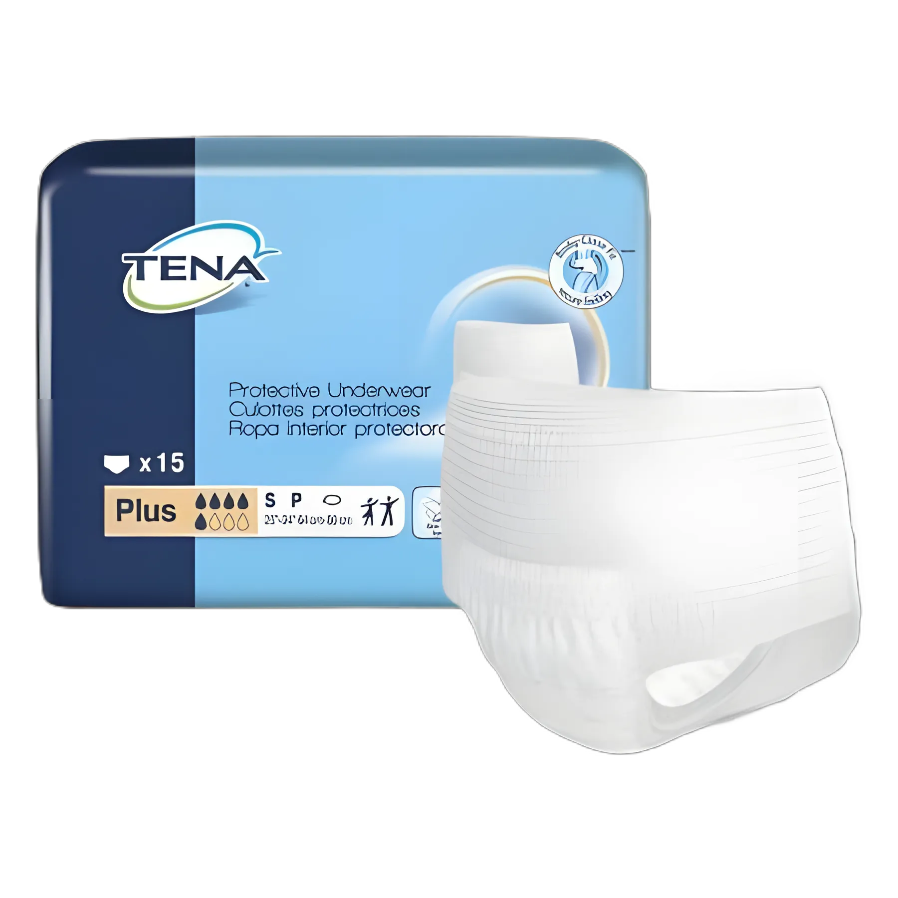 TENA ProSkin Plus 2XL Absorbent Underwear for Adults with Moderate Incontinence