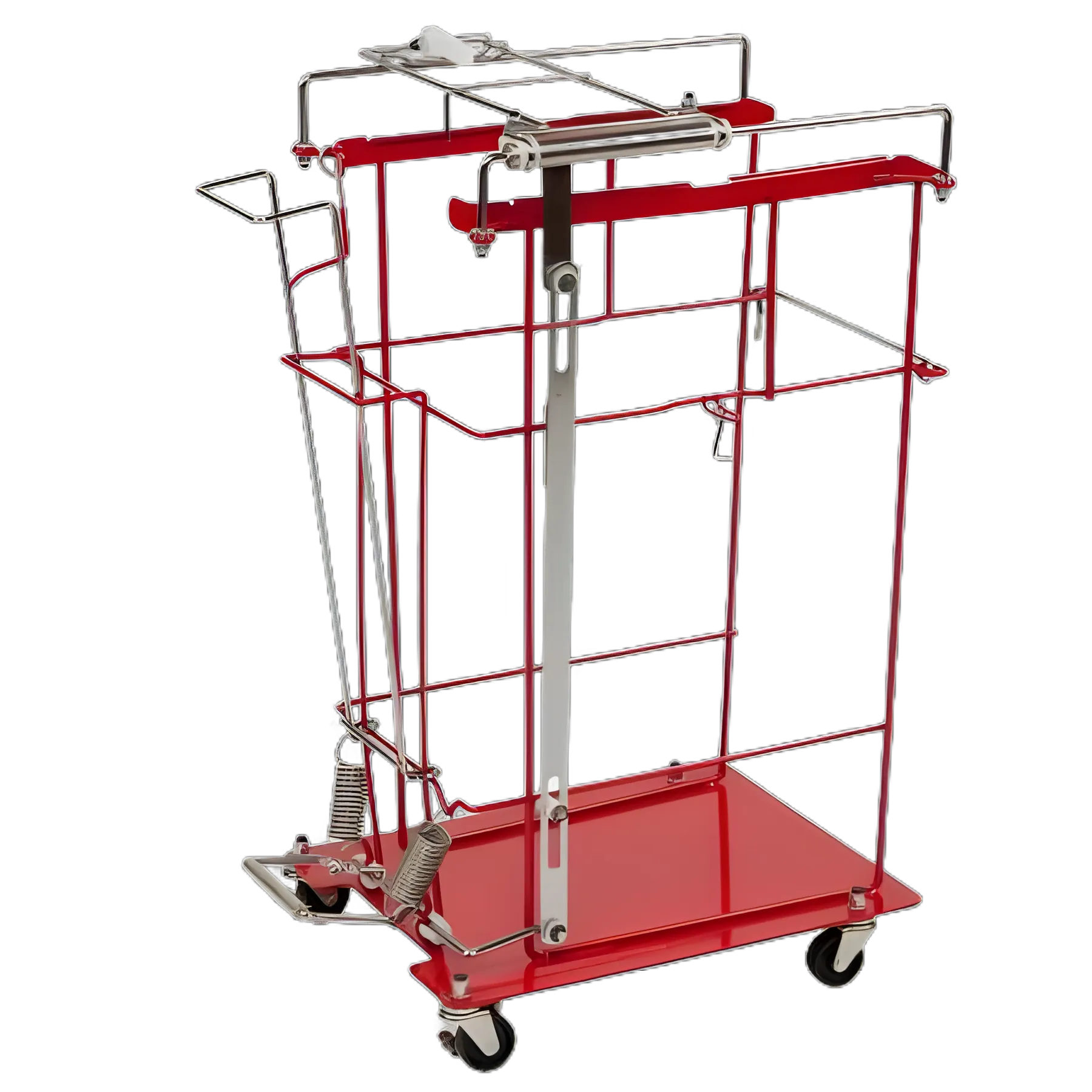 Sharps Container Floor Cart / Trolley SharpsCart™ Metal Foot Operated Non-Locking - 8938FP