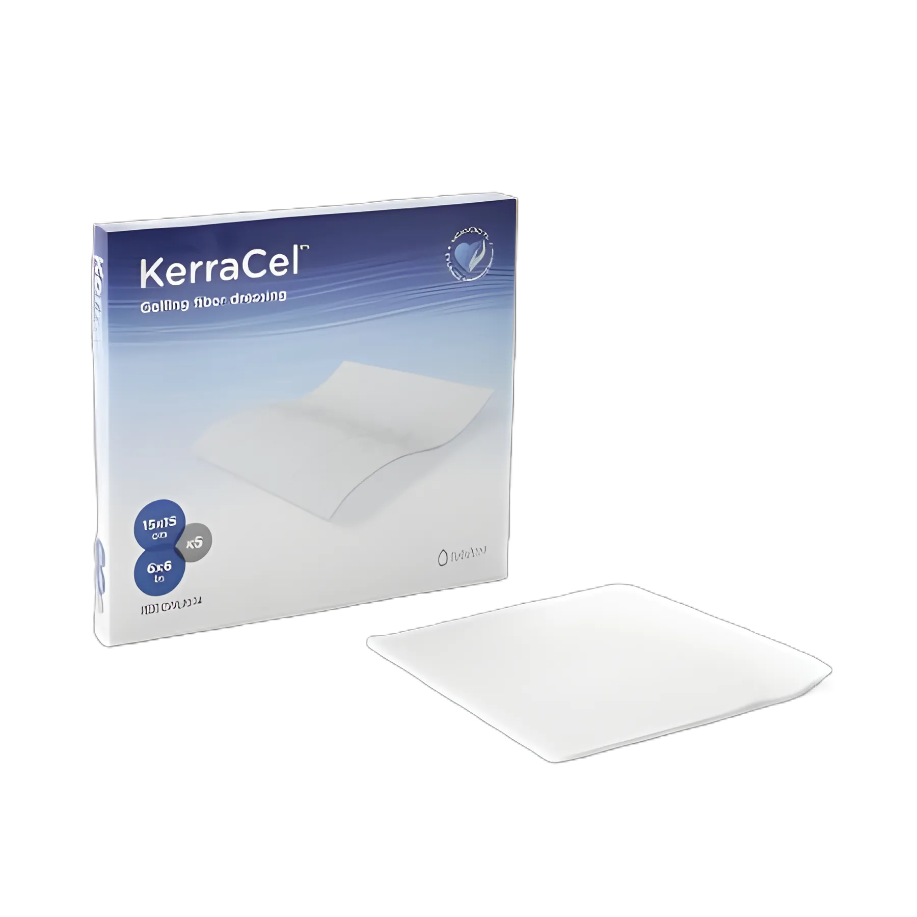 Gelling Fiber Wound Dressing KerraCel™ 6 X 6 Inch Square Sterile