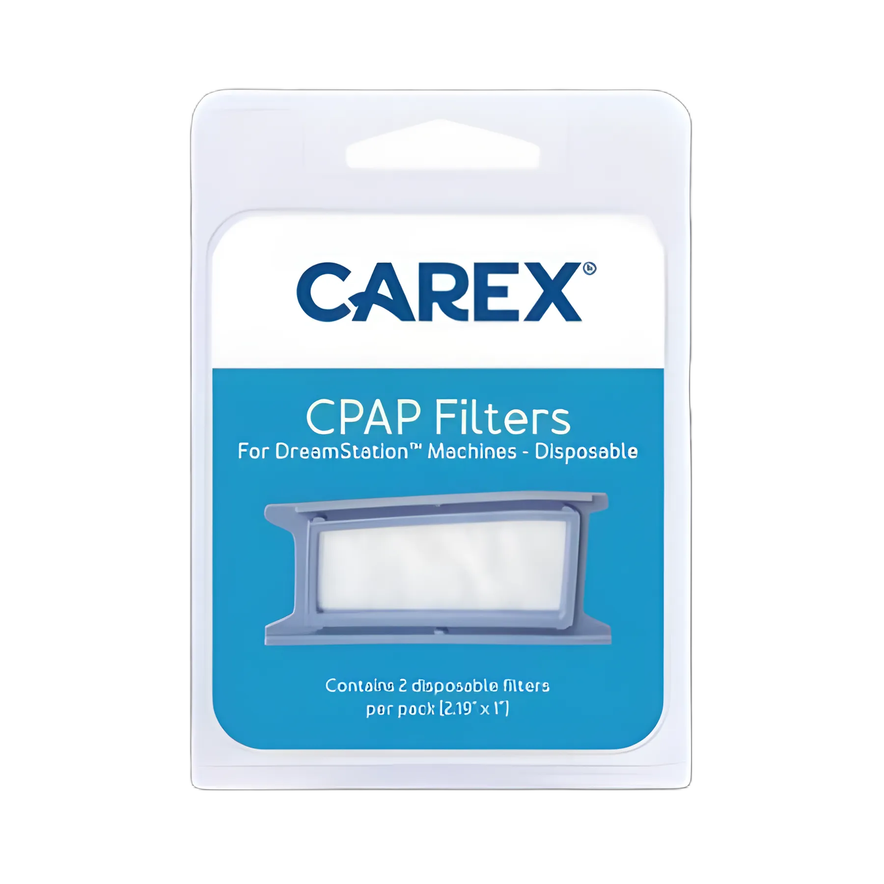 Carex® Disposable CPAP Filters - 2 Pack for Sleep Apnea Therapy
