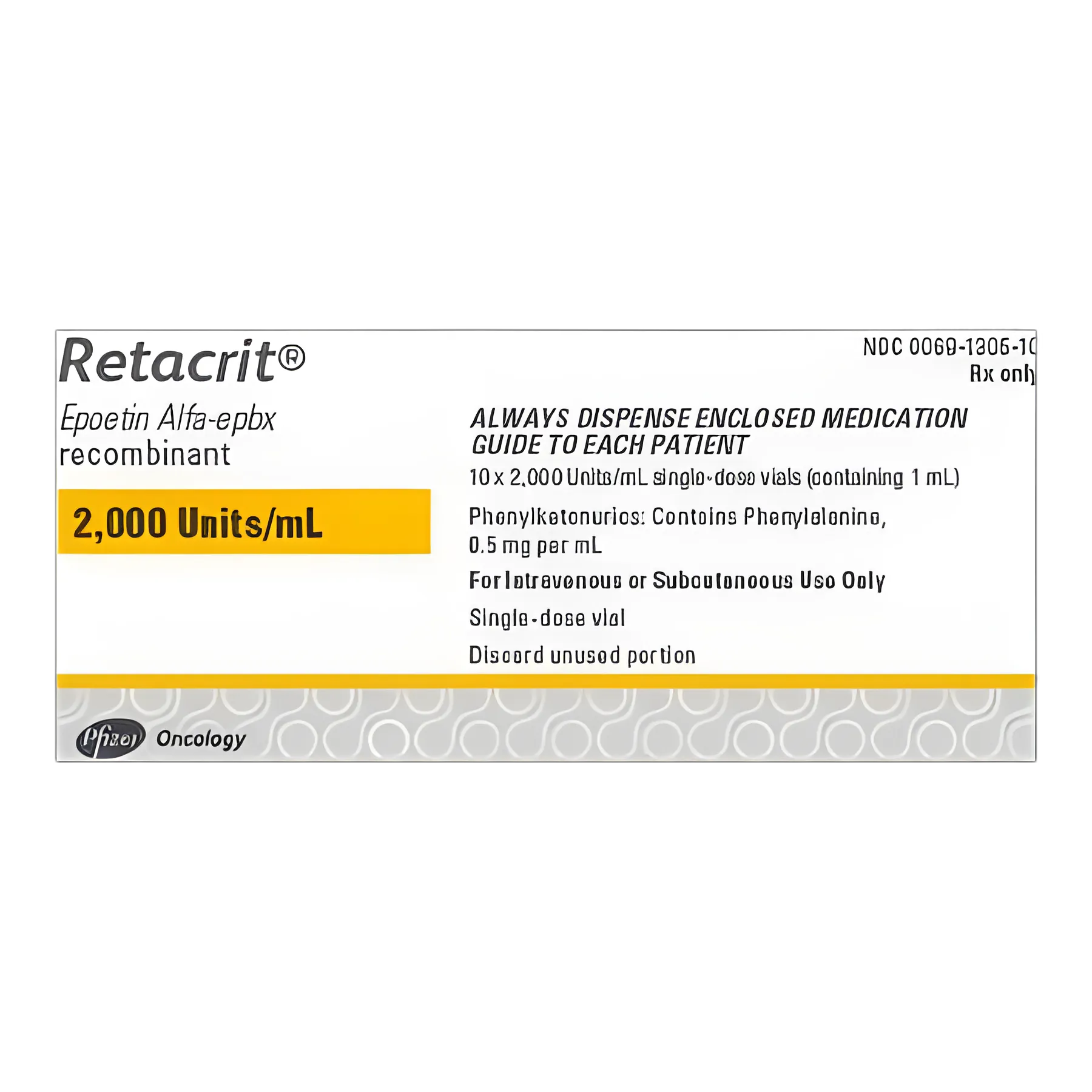 Retacrit® Epoetin Alfa-epbx 2,000 U/mL Injection - Single-Dose Vial for Anemia Management