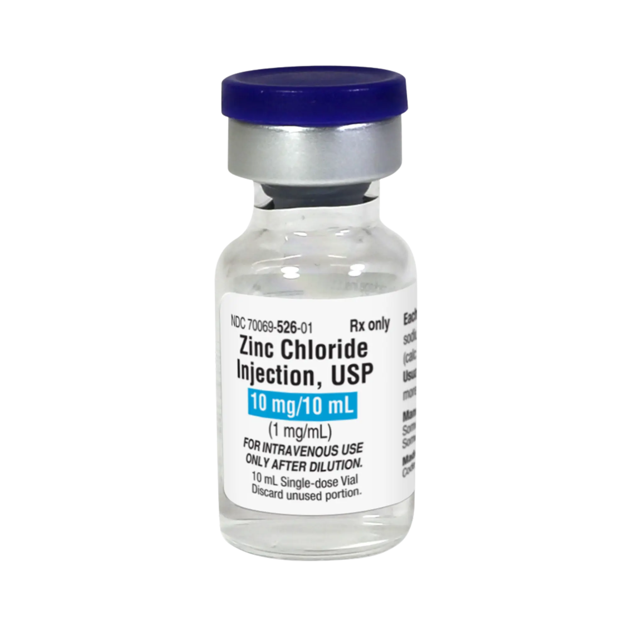 ZINC CHLORIDE 10 MG SDV 25X10 ML