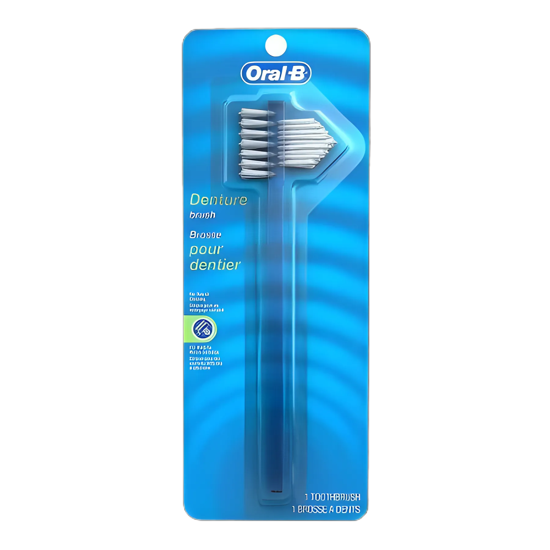 Denture Brush Oral-B 2-Sided Bristle Blue