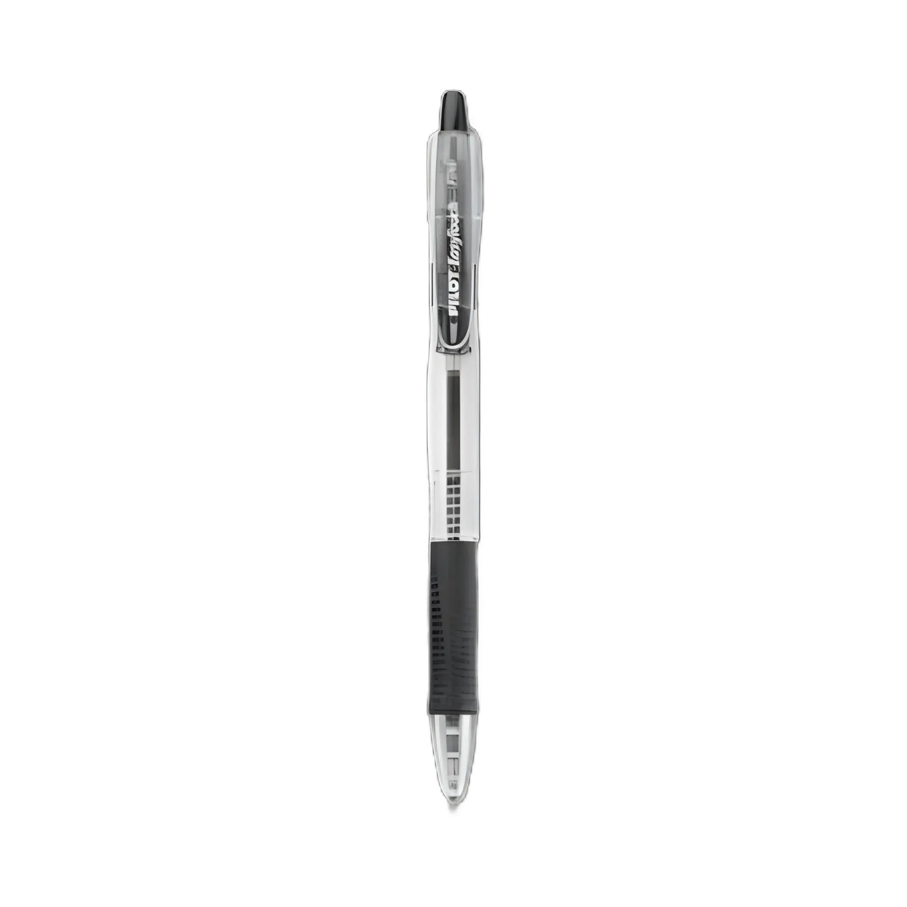 EasyTouch Ballpoint Pen, Retractable, Fine 0.7 mm, Black Ink, Clear Barrel, Dozen