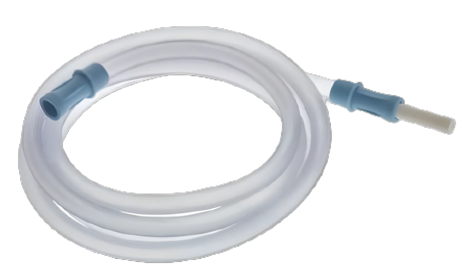 Amsino PVC Suction Tubing 3/16 Inch ID, 20 Ft Length with Molded Female Connector, Latex & BPA Free
