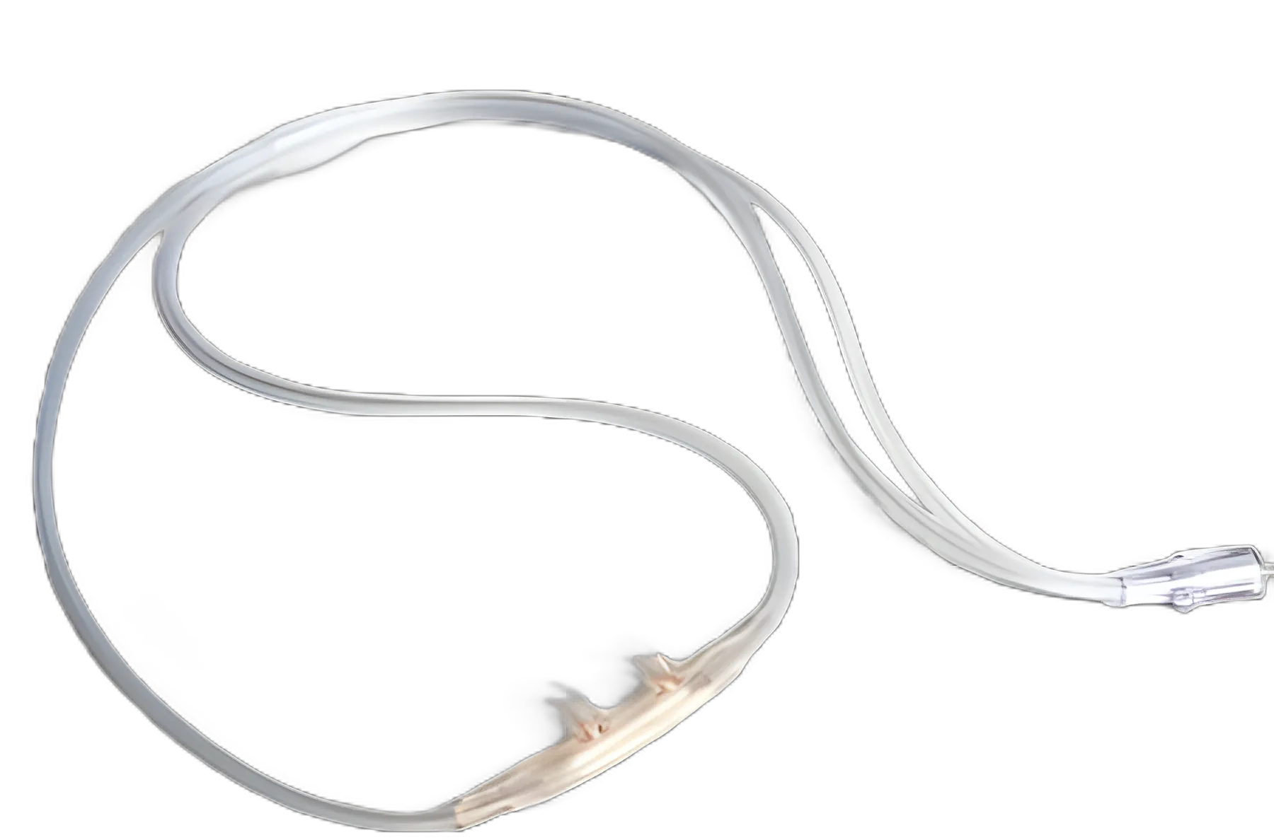 ETCO2 Nasal Sampling Cannula with Oxygen Delivery for Adults - Curved Prong, Non-Flared Tip | Sun Med 16SOFT-14-50