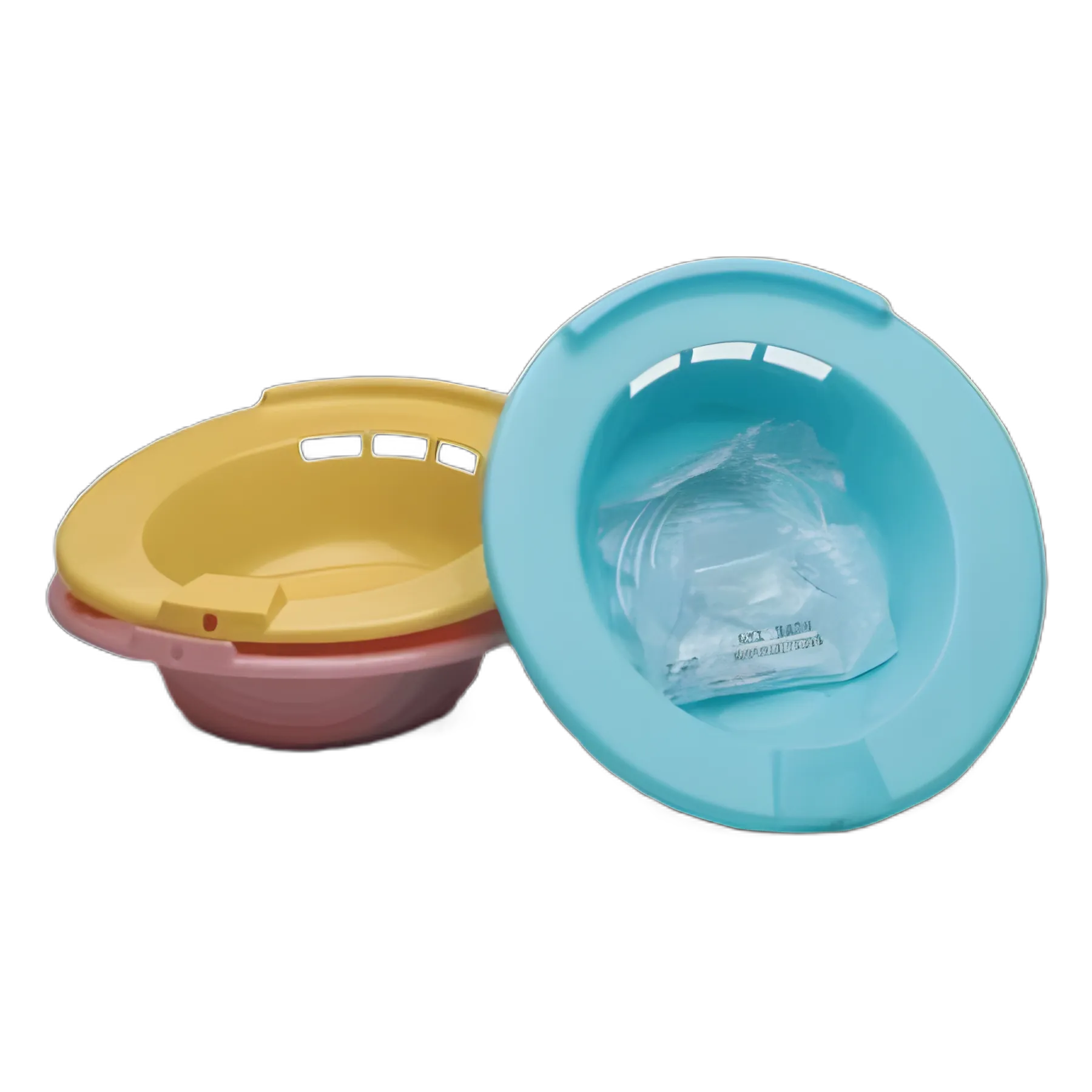 Sitz Bath Round Turquoise Polypropylene 2000 mL Bag Graduated, 500 mL Increments up to 2000 mL