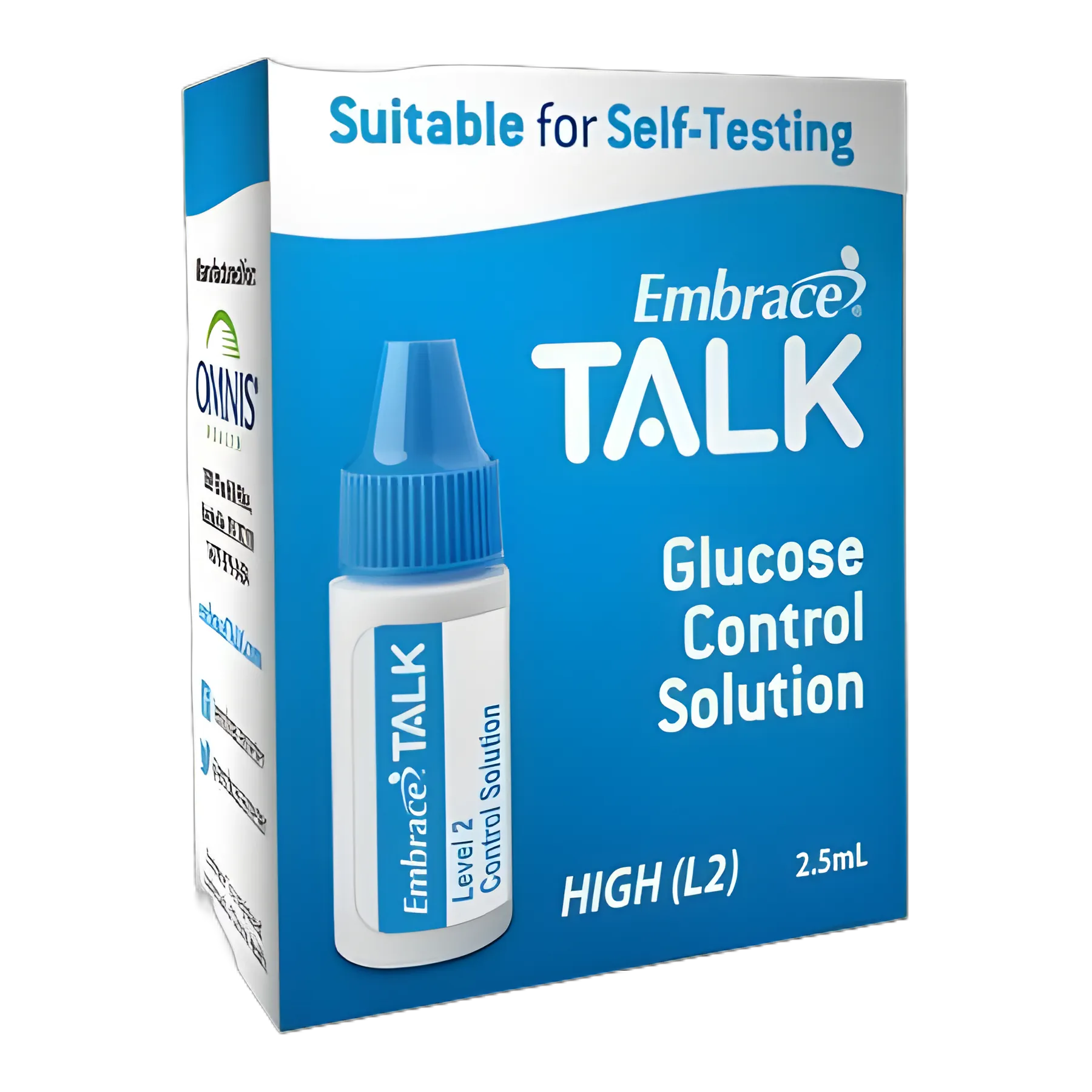Embrace® Talk Blood Glucose Control Solution 2.5 mL Level 2 - Omnis Health