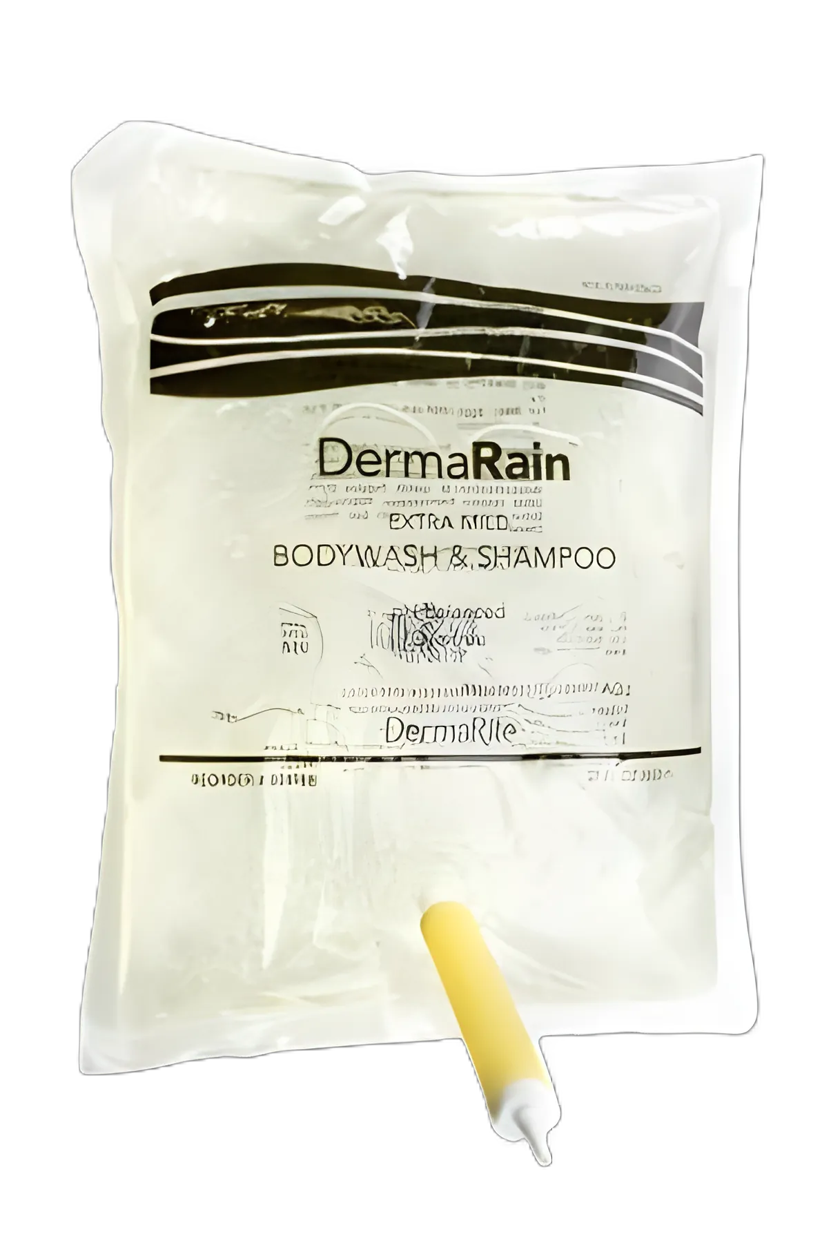Shampoo and Body Wash DermaRain® 800 mL Dispenser Refill Bottle Scented