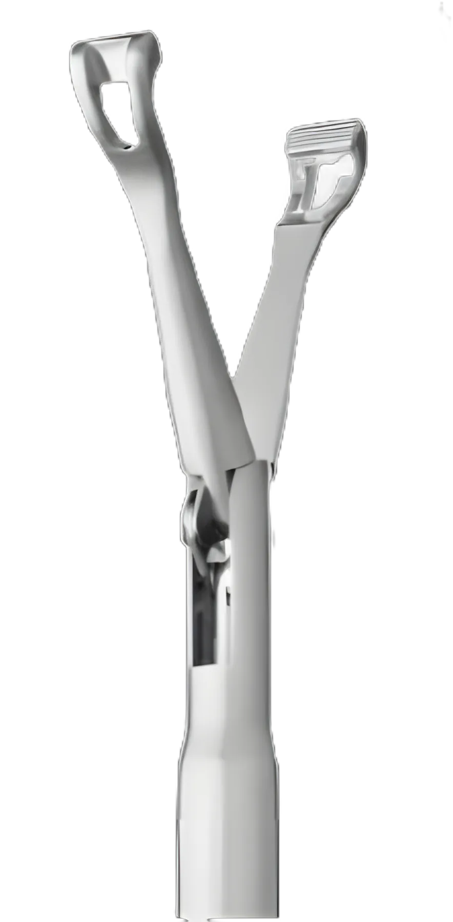 V. Mueller® Babcock Laparoscopic Grasper with Finely Serrated Fenestrated Jaws, 37cm Shaft, 10mm Diameter