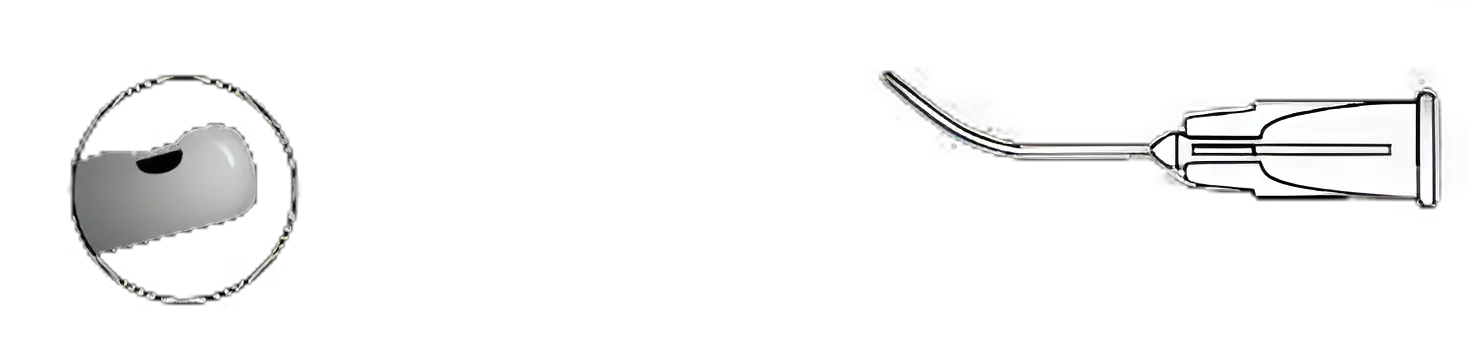 Aspiration Cannula BD Visitec™ Bimanual Style 23 Gauge