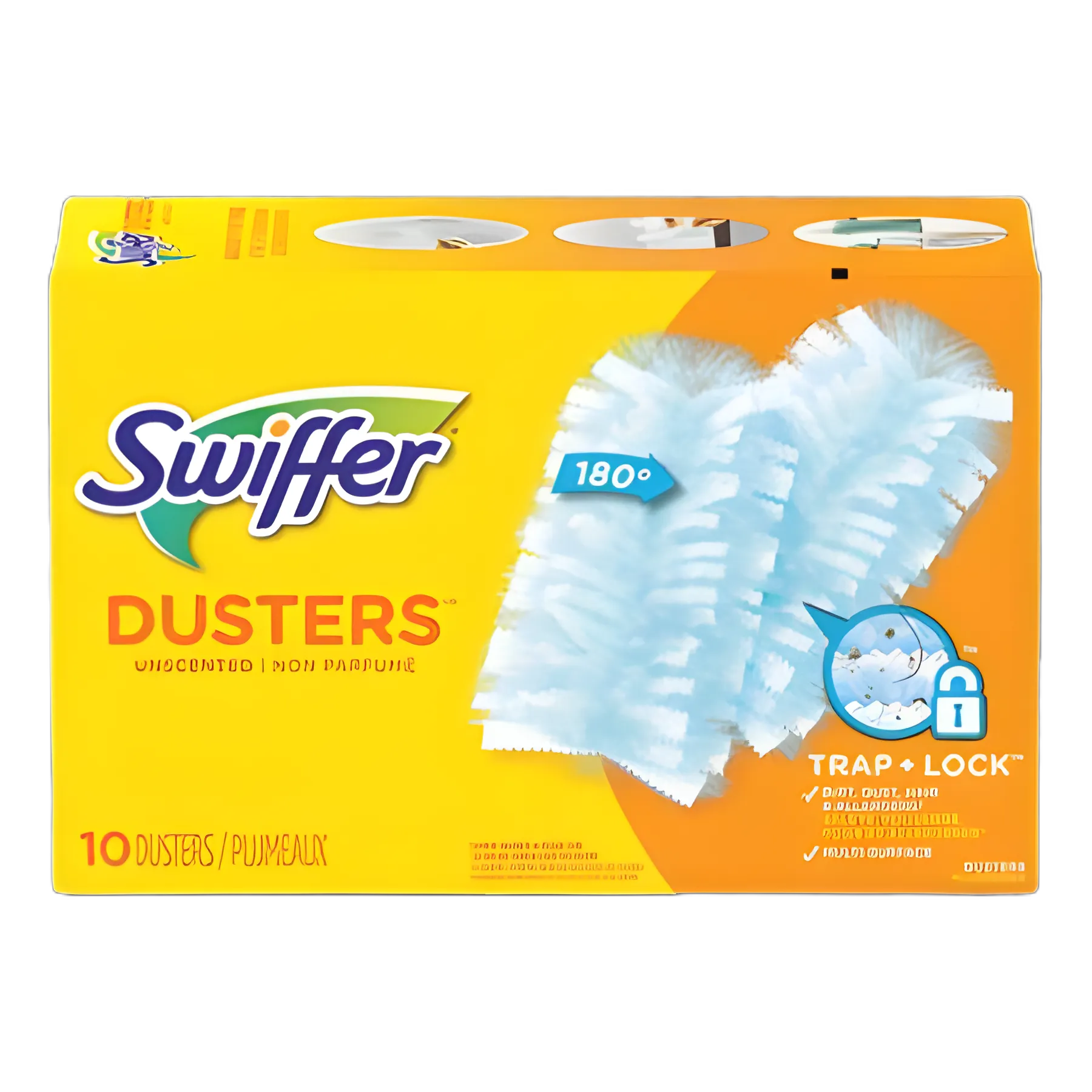 Swiffer® Refill Dusters, Dust Lock Fiber, Unscented - 10/Box, 4 Boxes/Carton