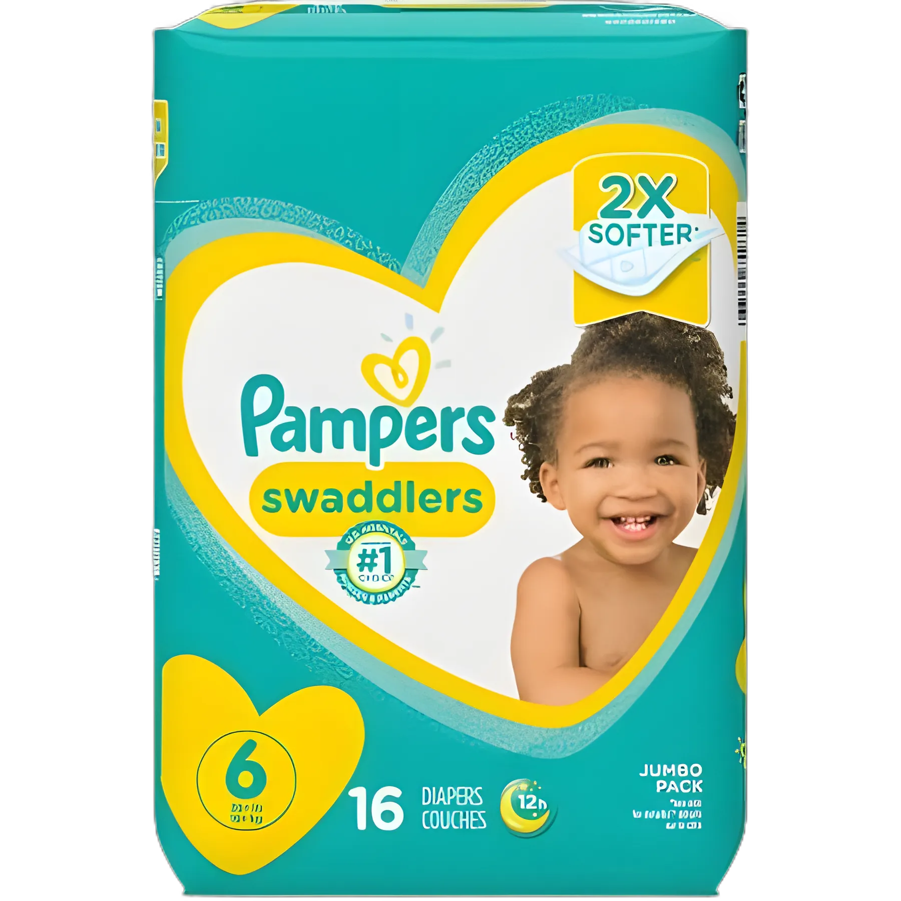 Pampers Swaddlers Size 6 Unisex Baby Diapers for Heavy Absorbency