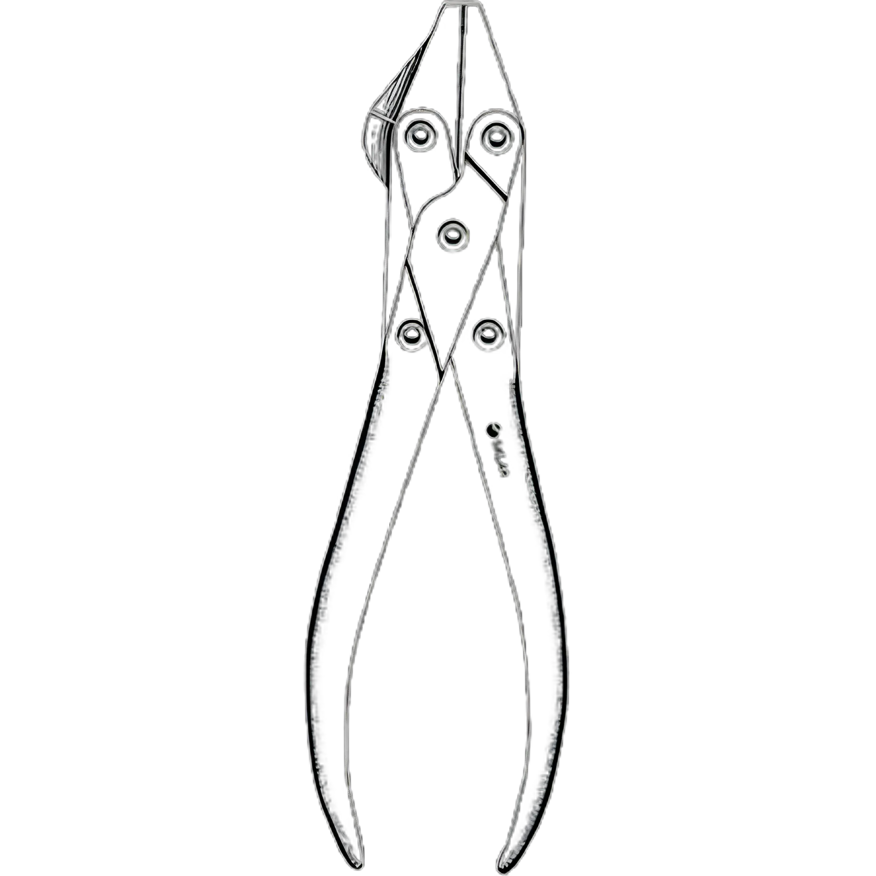 Parallel Pliers / Wire Cutter Sklar® 7-1/2 Inch Chrome Plated Steel Double Action