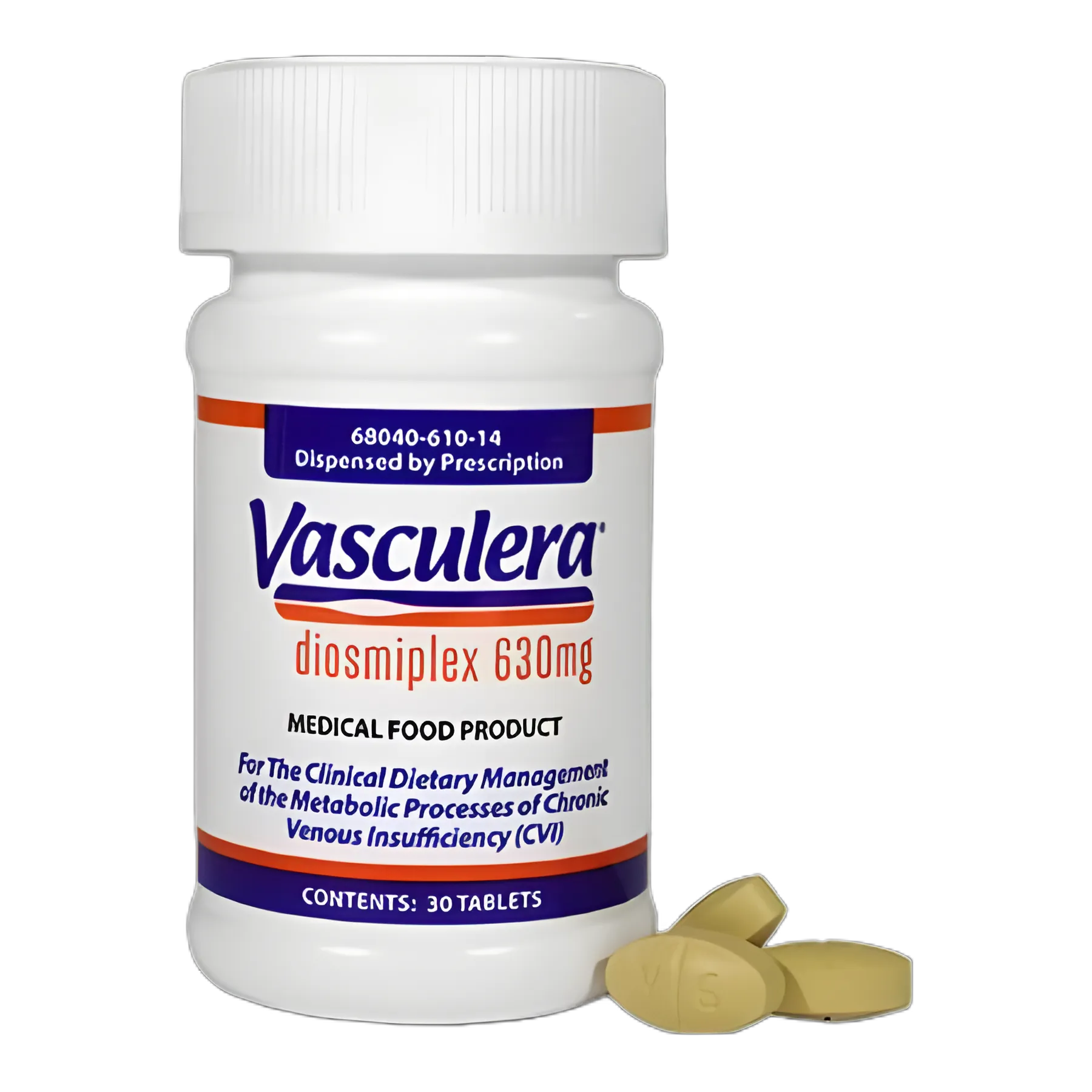 Vasculera™ Diosmin Glycoside / Alka4-complex 600 mg - 30 mg Tablet Blister Pack 30 Tablets