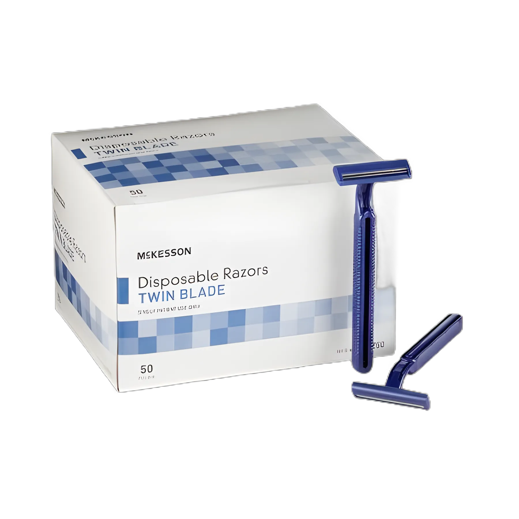 Personal Razor McKesson Single Edge Twin Blade NonSterile Disposable