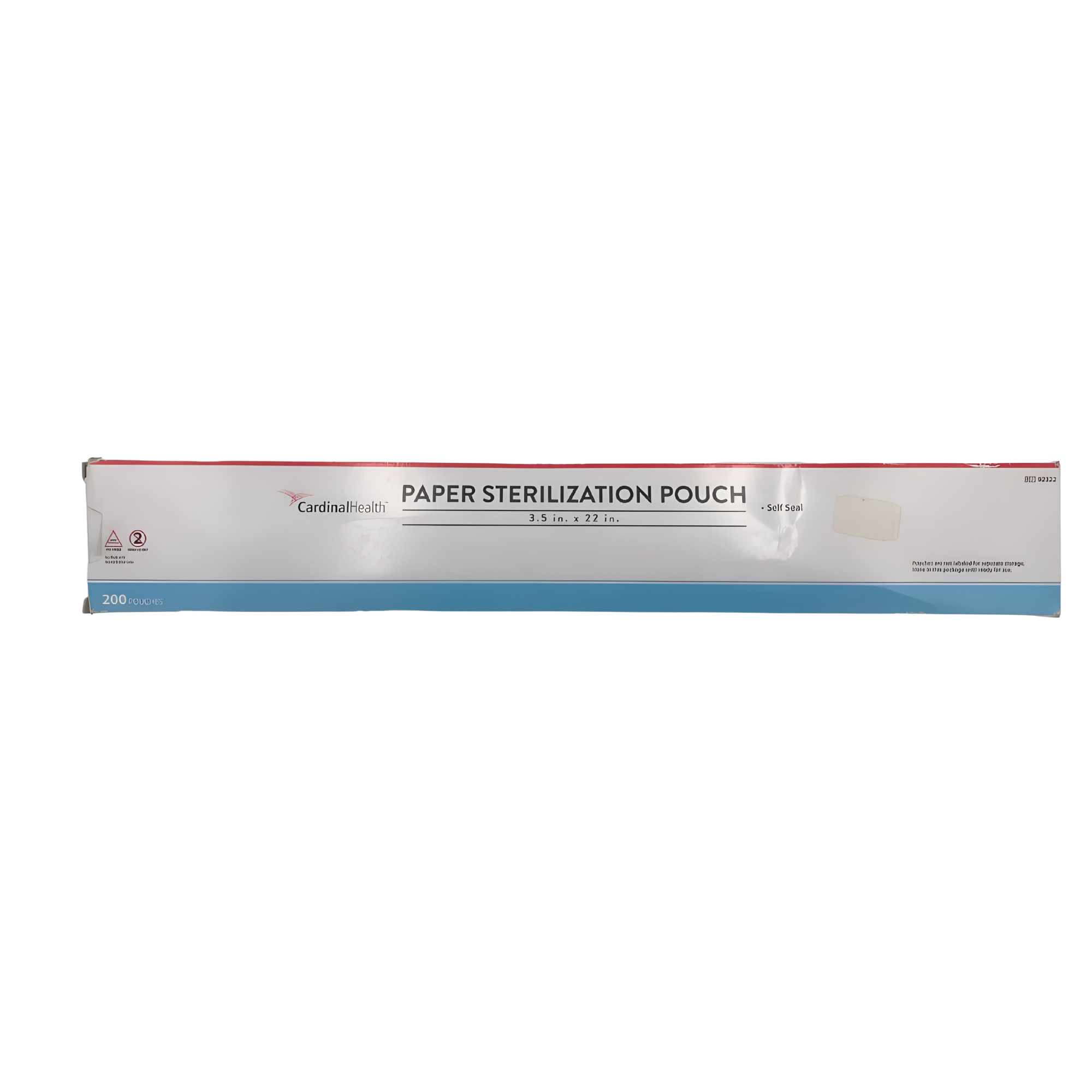 Sterilization Pouch, Paper, Self-Seal, 3.5" x 22", 200/pk, 4 pk/cs