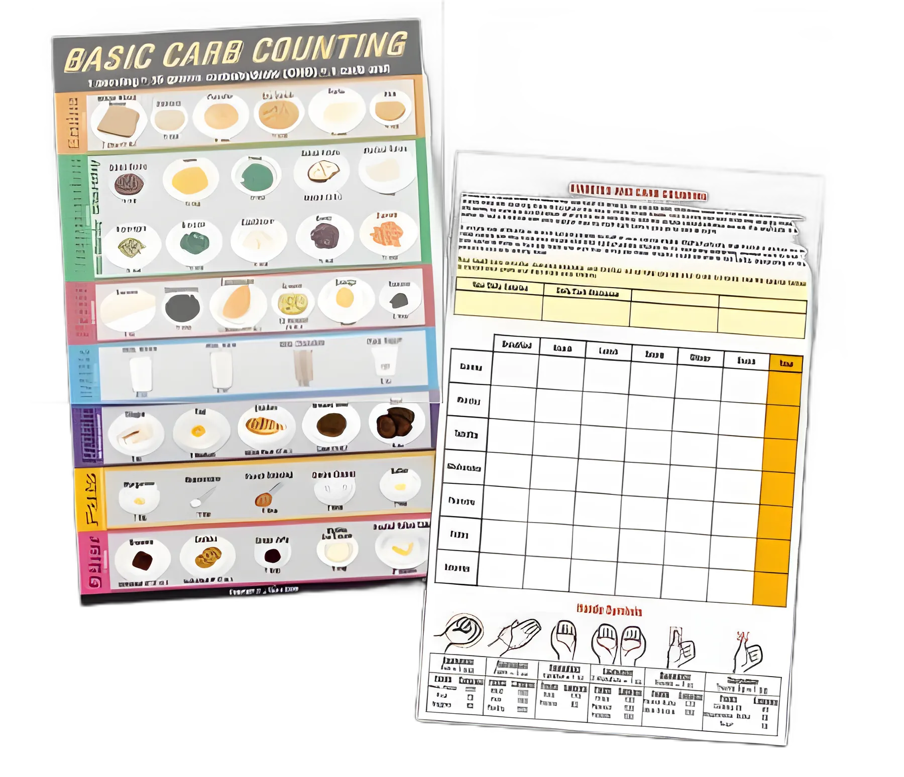 Basic Carb Counting Tear Pad by Nasco Healthcare