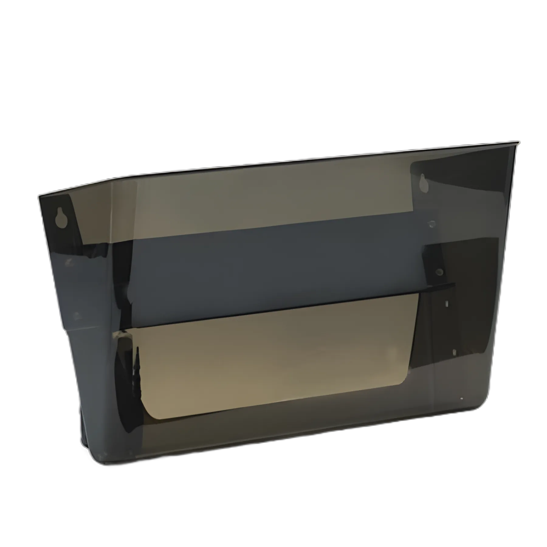 Magnetic DocuPocket Wall File, Letter Size, 13" x 4" x 7", Smoke