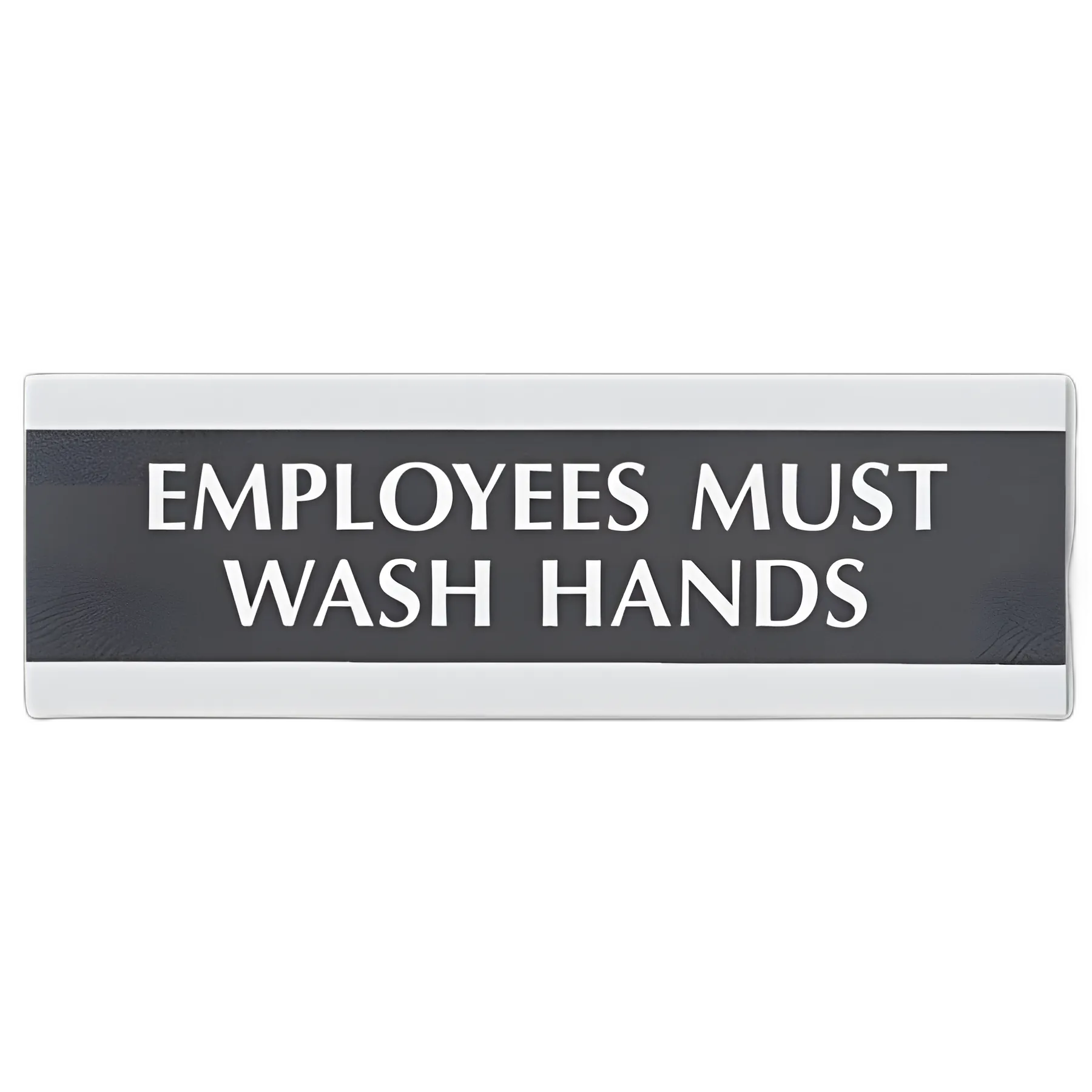 Century Series Office Sign, Employees Must Wash Hands, 9 x 3