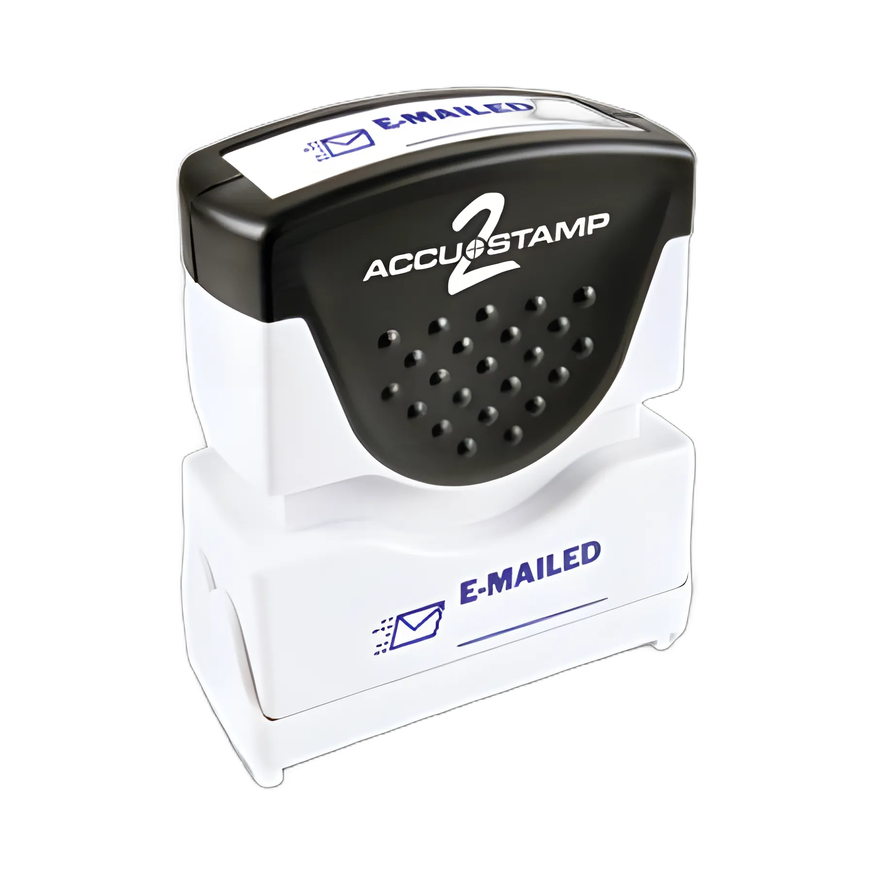 Pre-Inked Shutter Stamp, Blue, EMAILED, 1.63 x 0.5