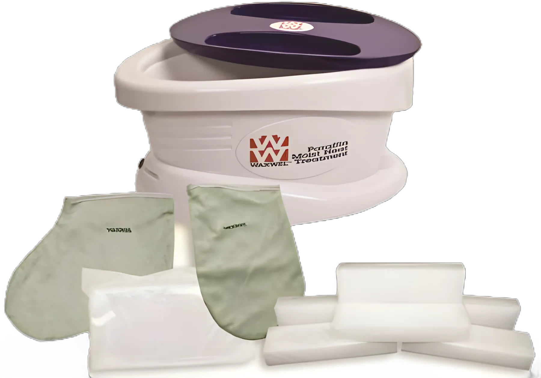 WaxWel Paraffin Bath - 12 X 13 X 18 Inch with Citrus Wax, Liners, Mitt, and Bootie