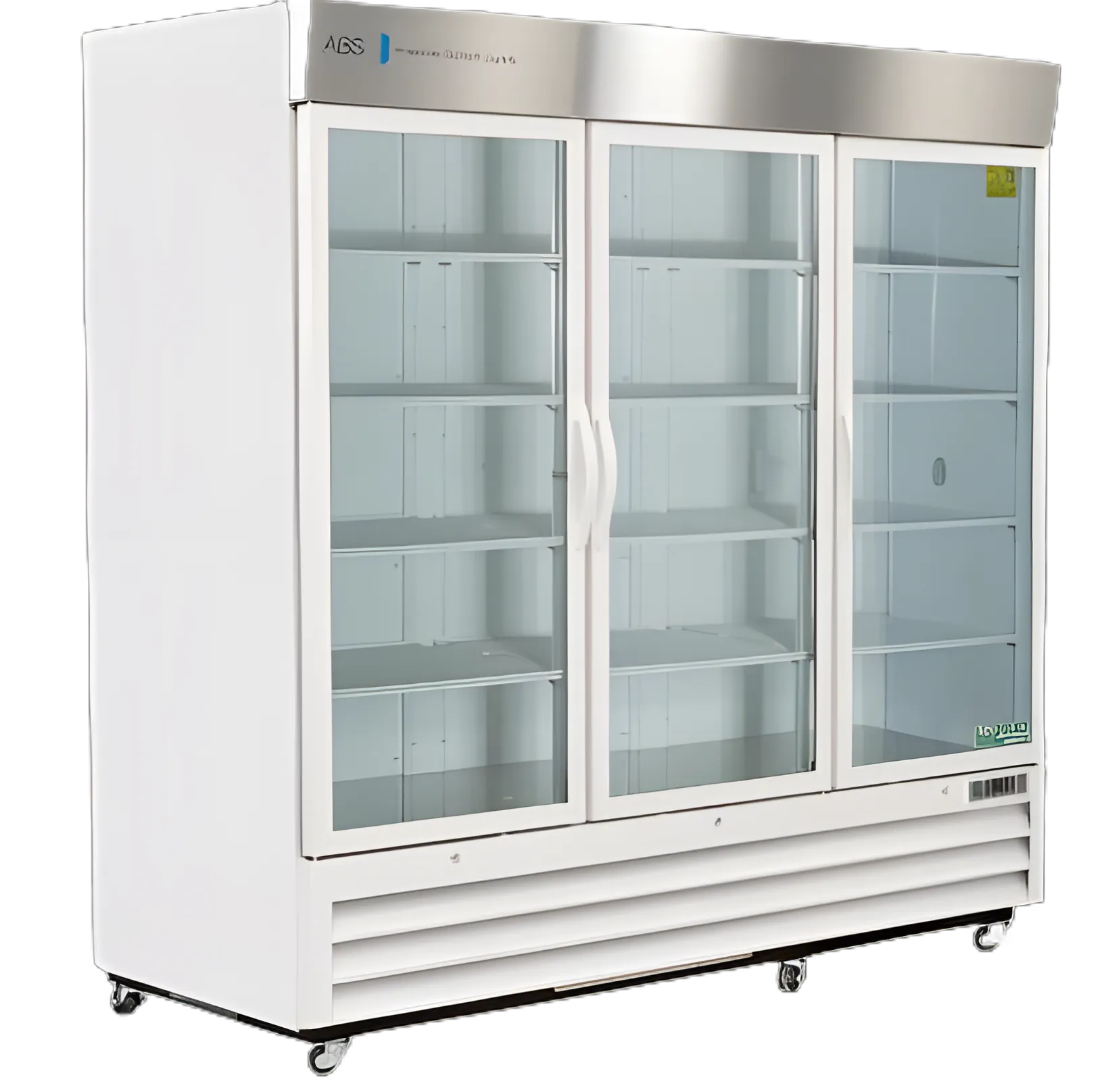 ABS® Chromatography Refrigerator 72 cu.ft. - 3 Swing Glass Doors, Cycle Defrost