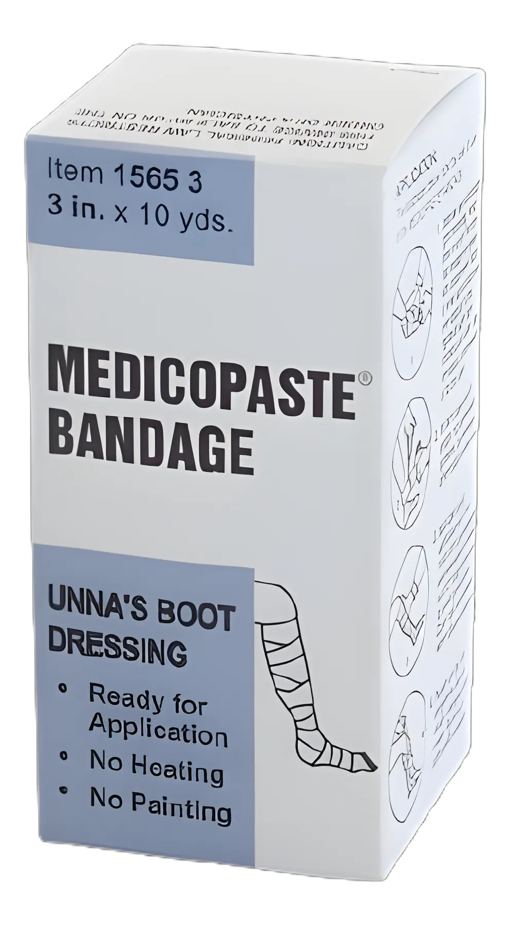 Unna Boot Medicopaste® Zinc Oxide 3 Inch X 10 Yard