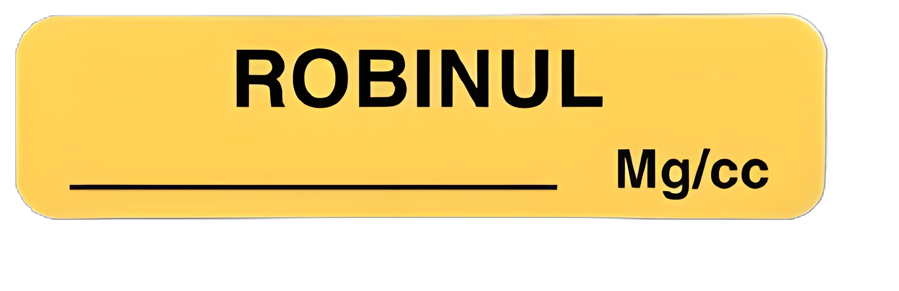 Robinul Anesthesia Drug Label, Tan 5/16 X 1-1/4 Inch, Permanent Adhesive - UAL™