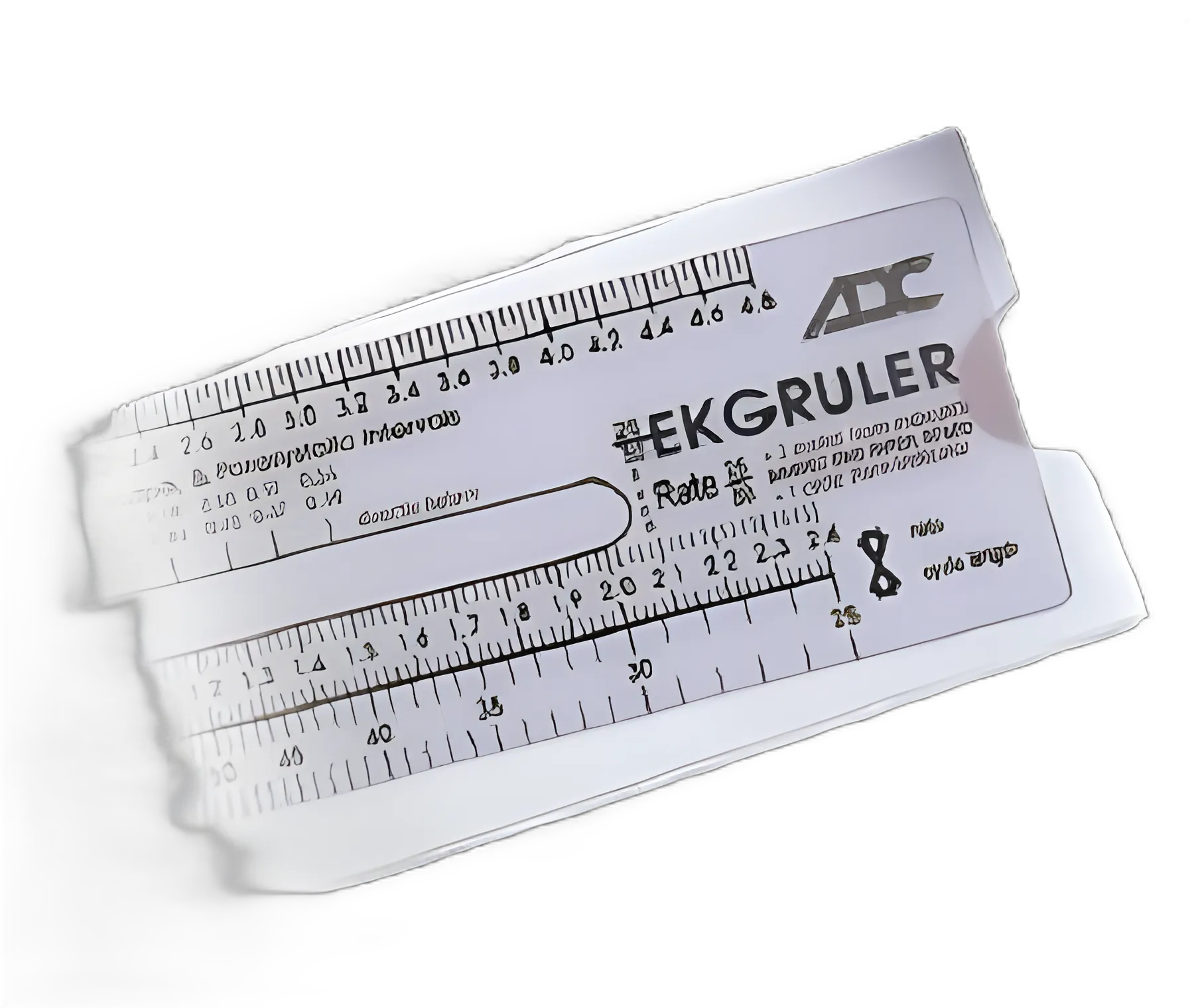 EKG Ruler 1-11/16 X 6-3/8 Inch