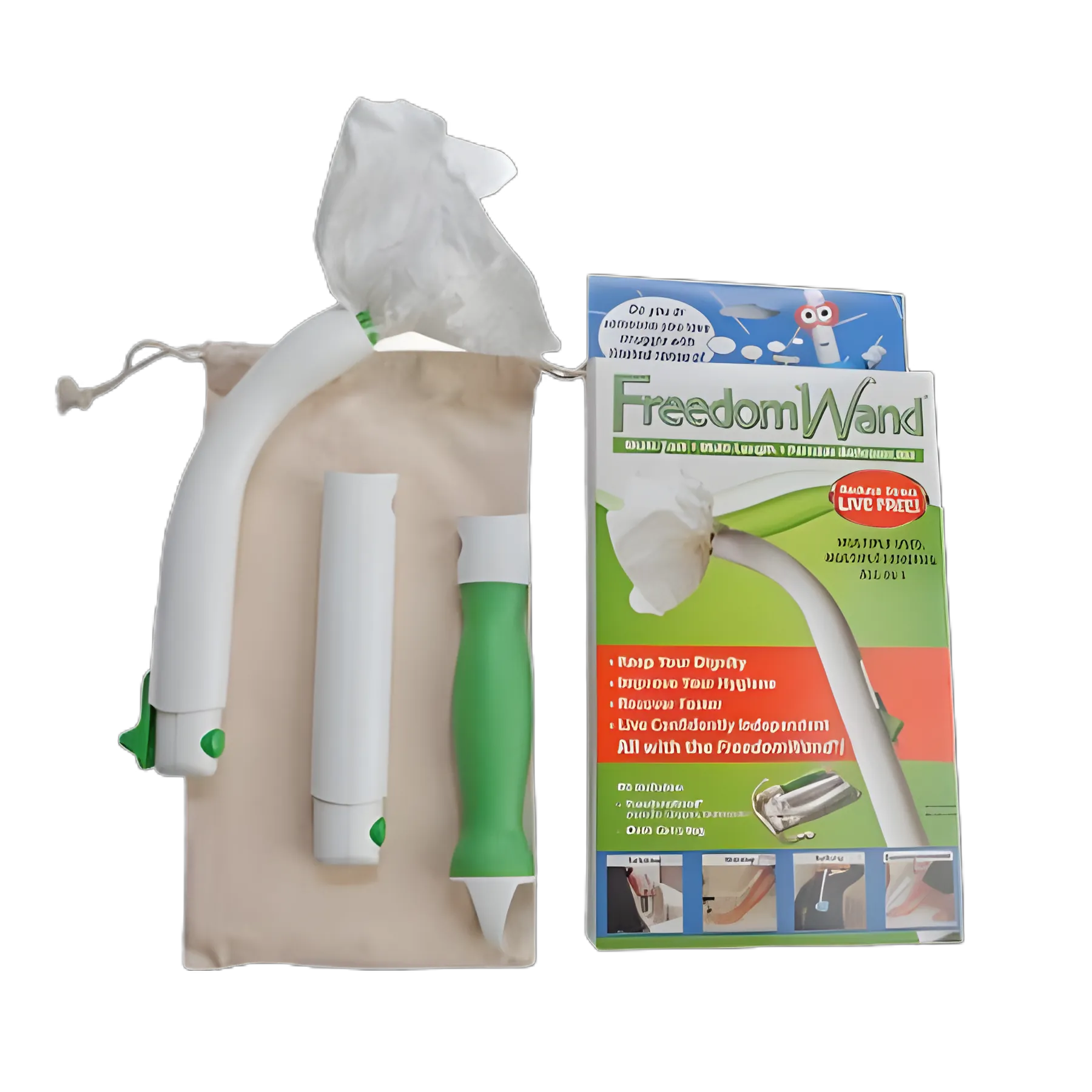 Personal Hygiene Aid Kit FreedomWand® Master Kit 9 to 20 Inch Length