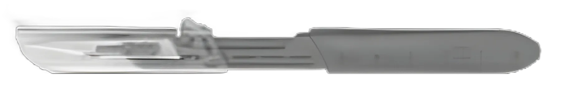 Safety Scalpel Bard-Parker™ Conventional No. 11 Stainless Steel / Plastic Nonslip Grip Handle with Centimeter Scale Sterile Disposable