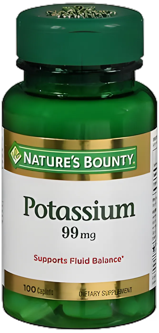 Nature's Bounty® Potassium 99 mg for Joint Health - 100 Caplets