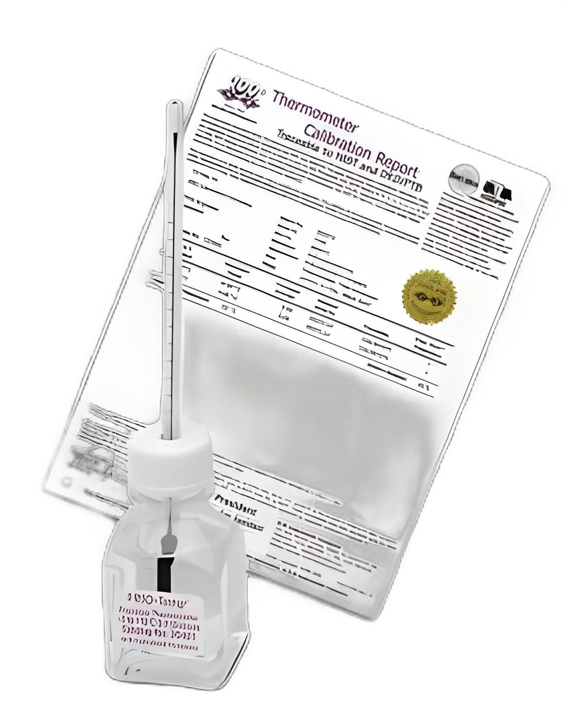 Liquid-in-Glass Thermometer Fisherbrand™ Celsius -2° to +10°C Partial Immersion Free-standing Does Not Require Power