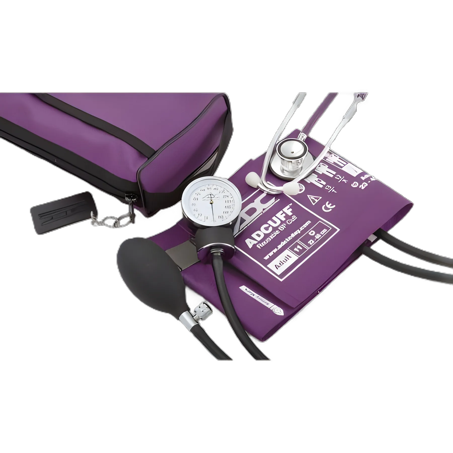 Reusable Aneroid / Stethoscope Set Pro's Combo II® DH 23 to 40 cm Adult Cuff Dual Head General Exam Stethoscope Pocket Aneroid - 768-670-11AV
