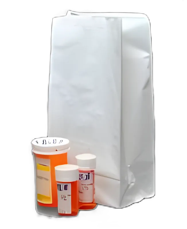 Pharmacy Bag Elkay® Plastics 4 X 7 X 14 Inch White Adhesive Closure