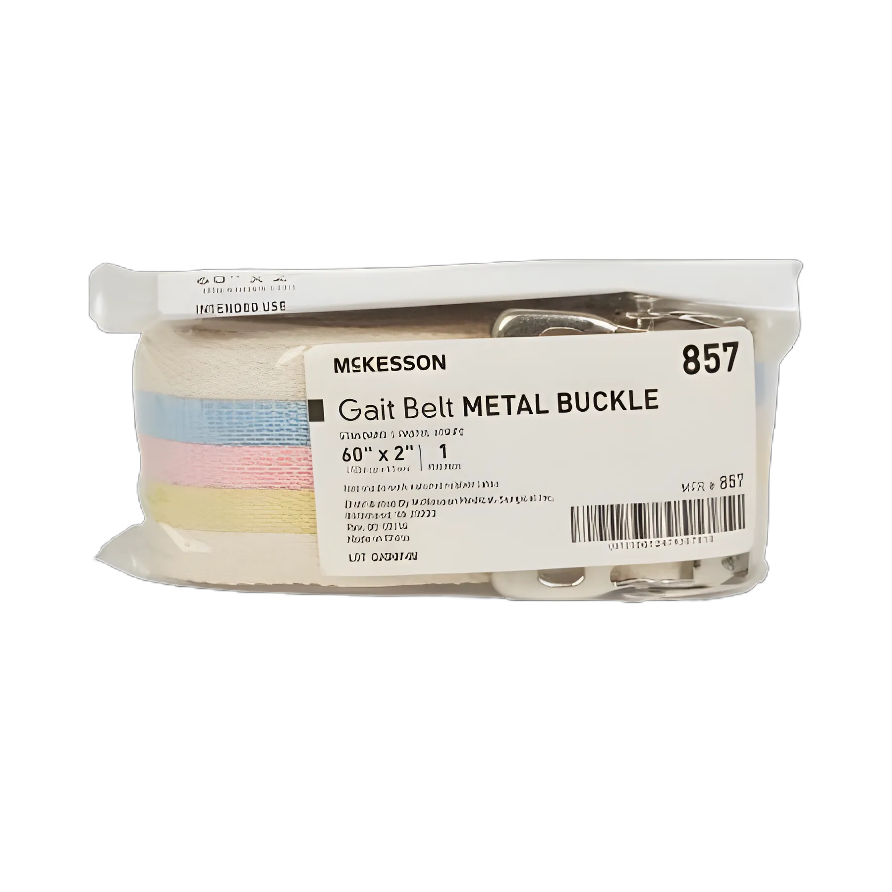 Gait Belt McKesson 60 Inch Length Pastel Stripe - 857