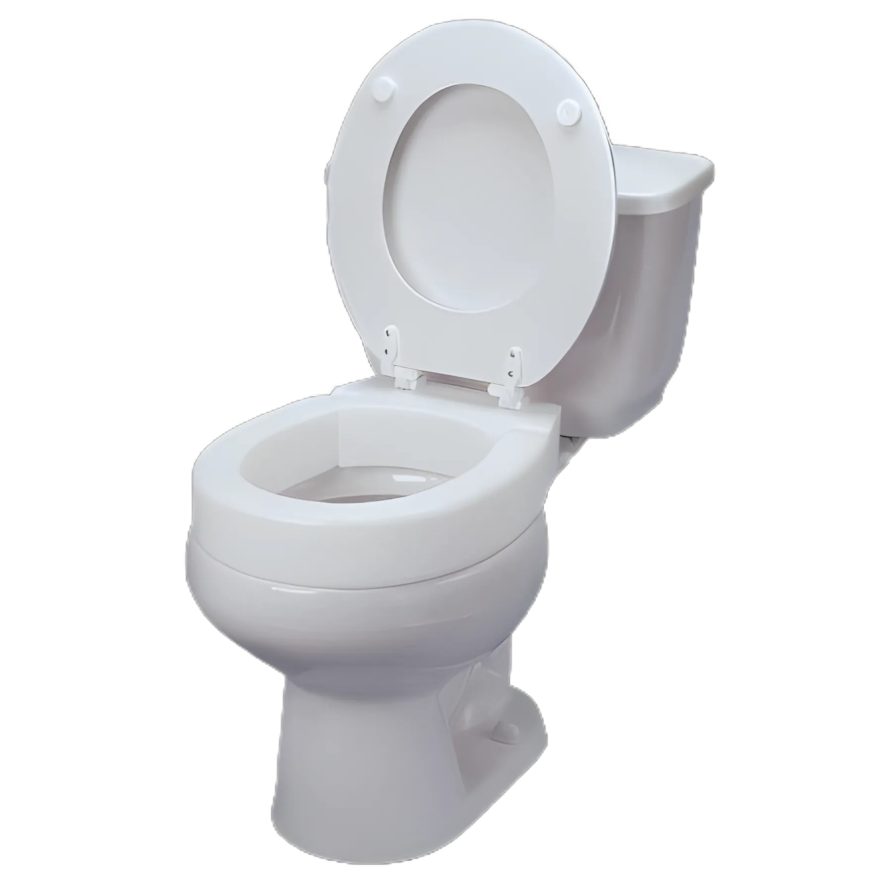 Elongated Raised Toilet Seat Tall-Ette® 3 Inch Height White 350 lbs. Weight Capacity