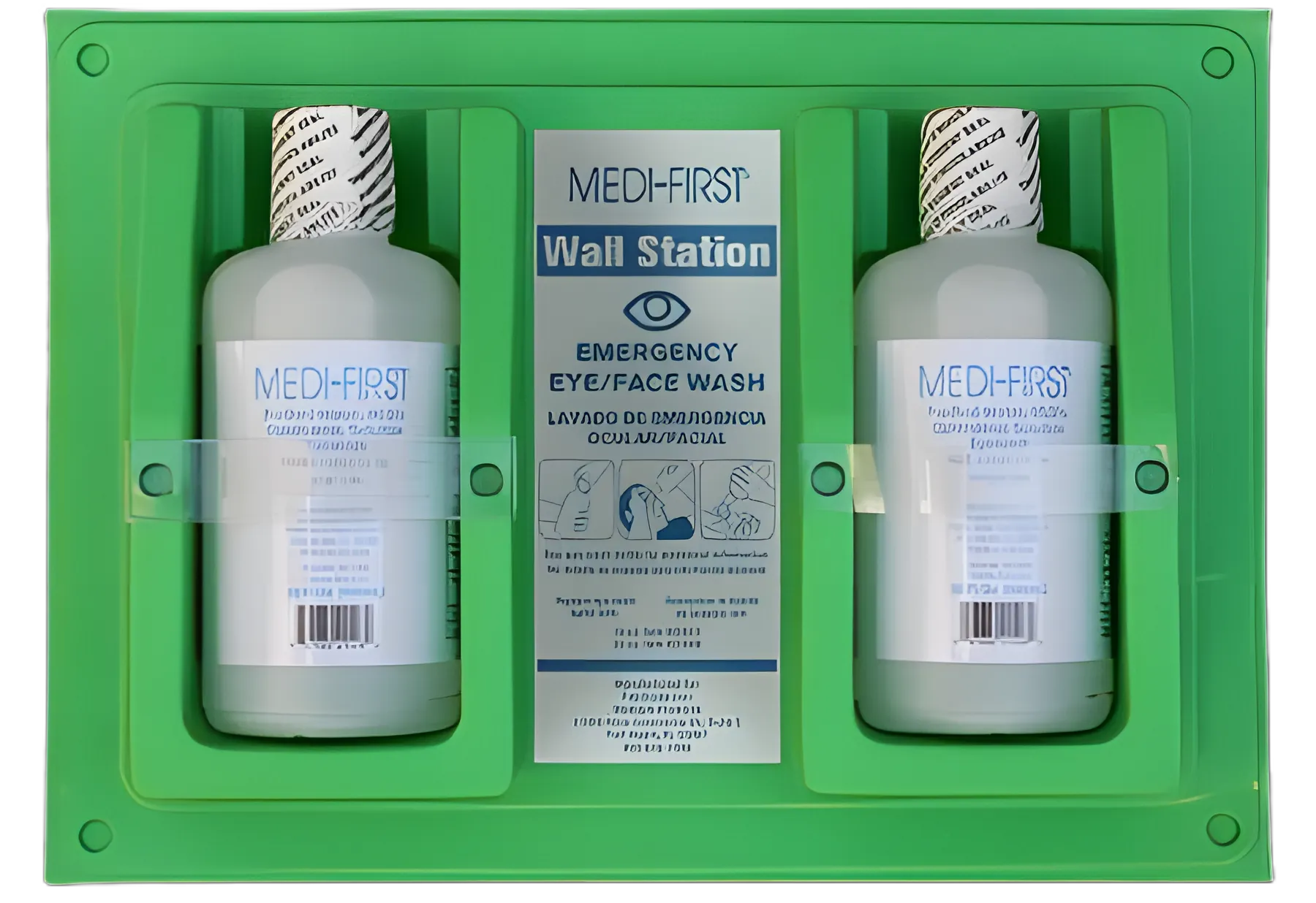 Medi-First® 19827 Eye/Face Wash Station - Emergency Eyewash Solution