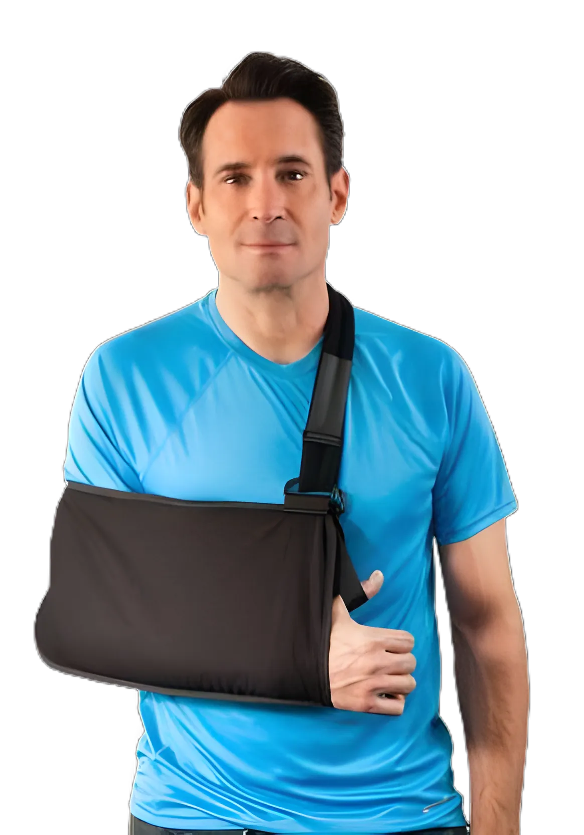 Breg® Deluxe Shoulder Sling X-Small - Cotton/Foam, D-Ring, Hook and Loop Strap for Orthopedic Support