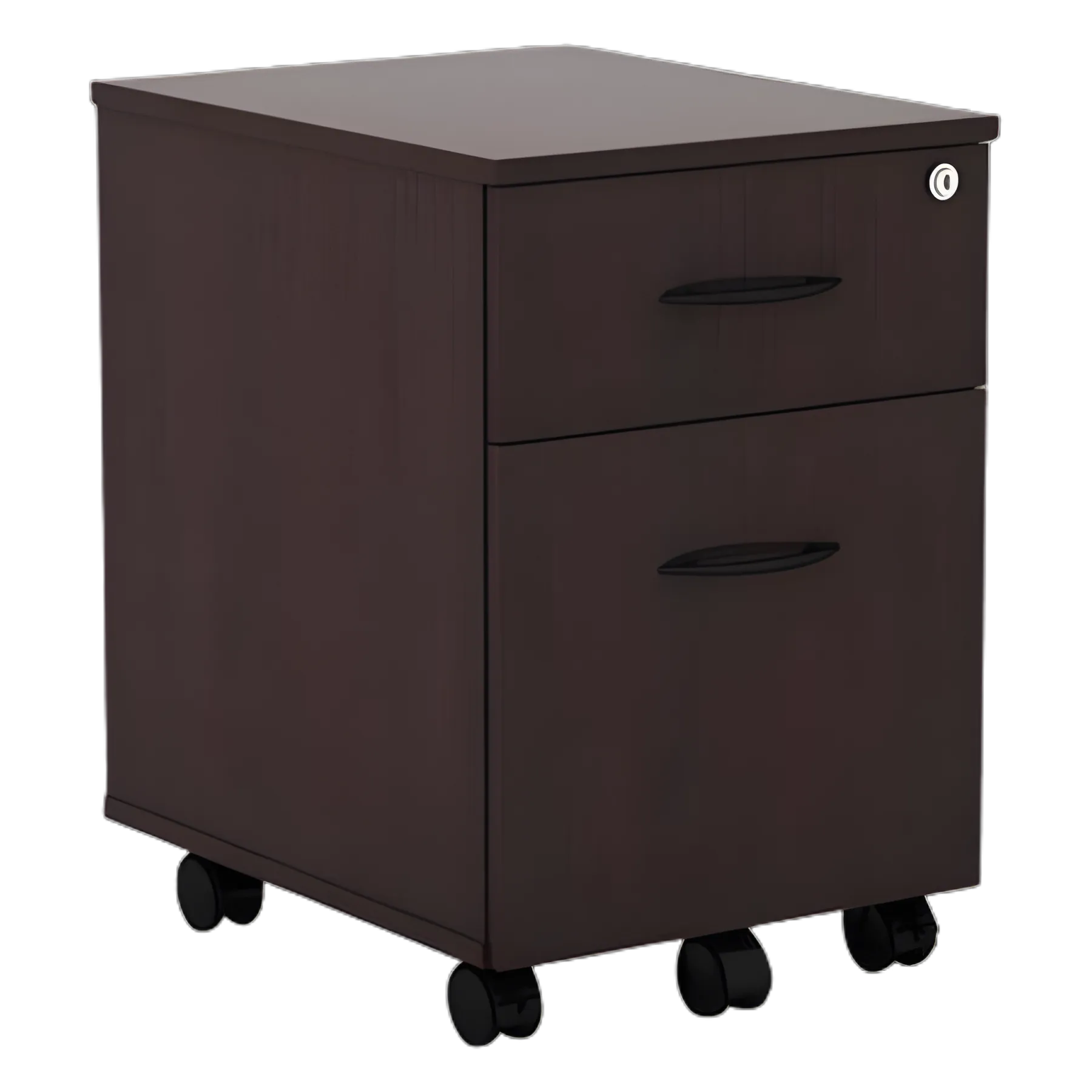 Alera Valencia Mobile Pedestal for Medical Offices - Mahogany, 2-Drawer, Legal/Letter
