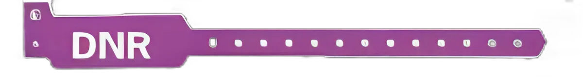 Identification Wristband with Shield Sentry® Superband® Alert Bands® Alert Band Permanent Snap DNR